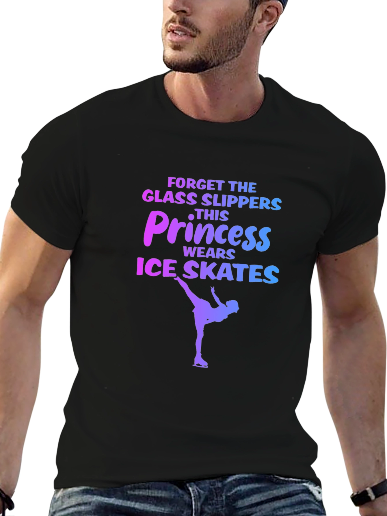 Princess Ice Skates Graphic T-Shirt