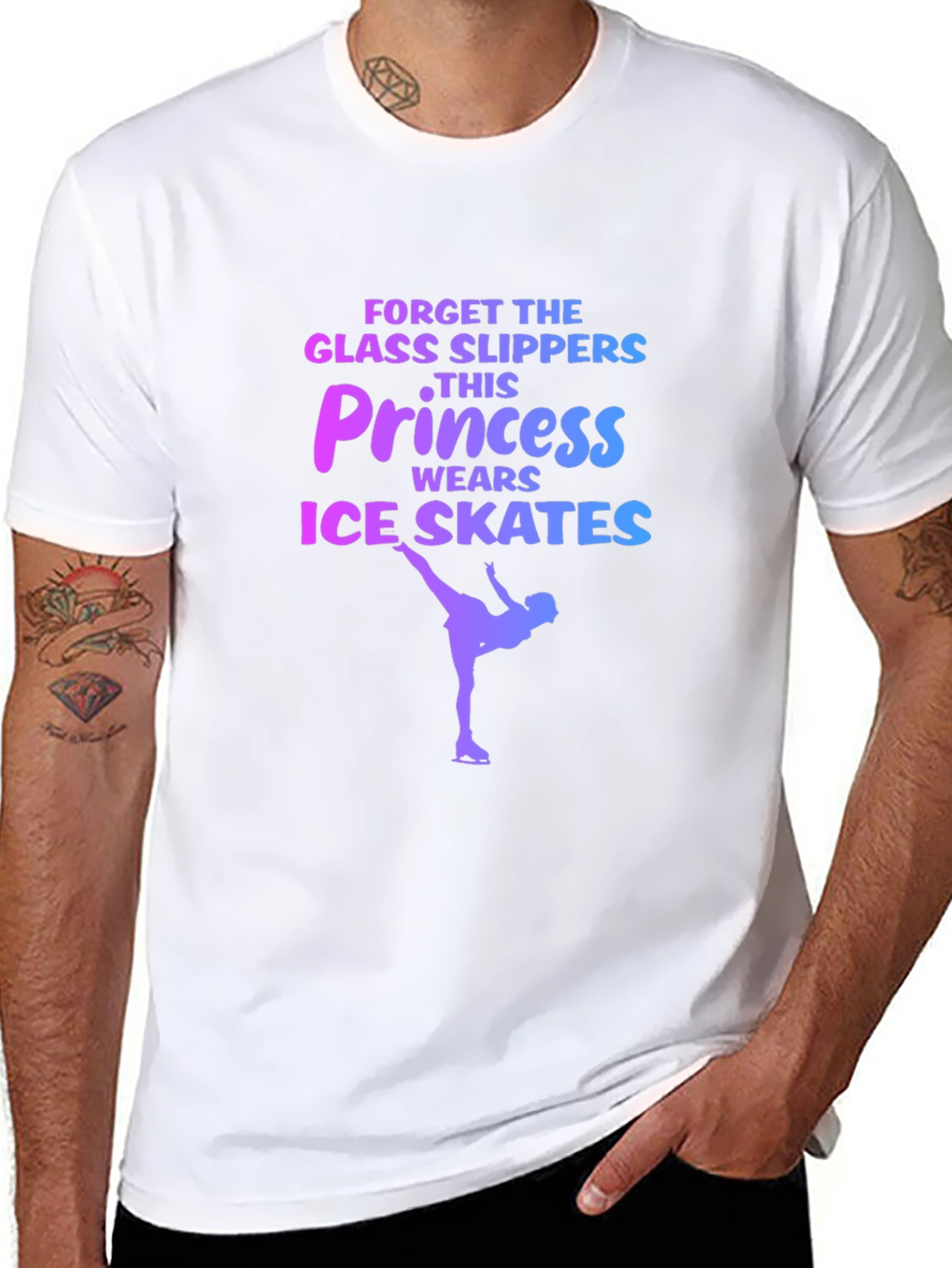 Princess Ice Skates Graphic T-Shirt