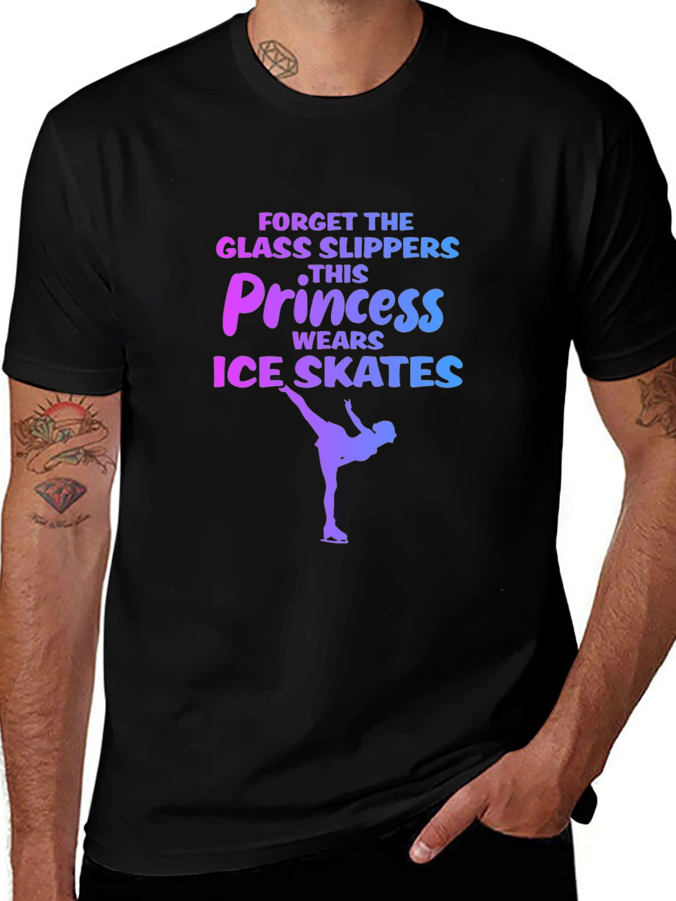 Princess Ice Skates Graphic T-Shirt