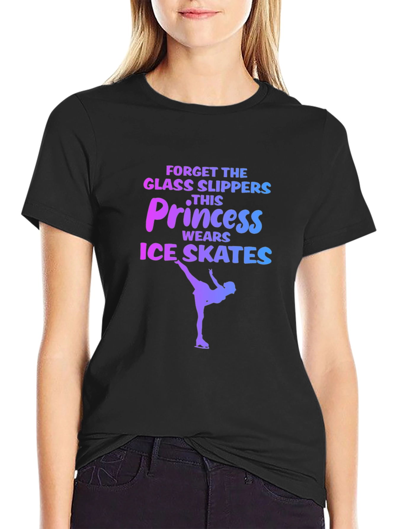 Princess Ice Skates Graphic T-Shirt