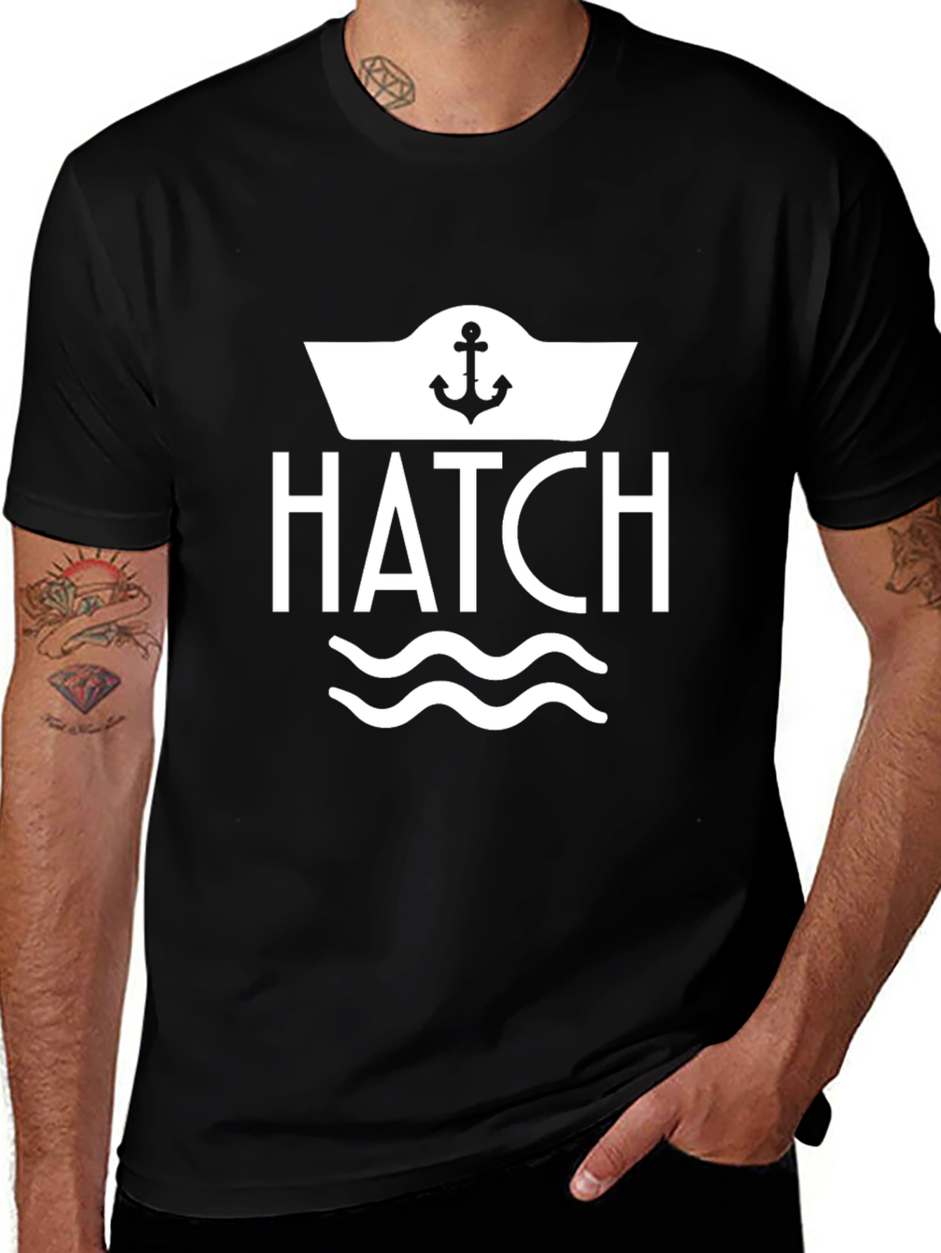 HATCH Nautical Black T-Shirt