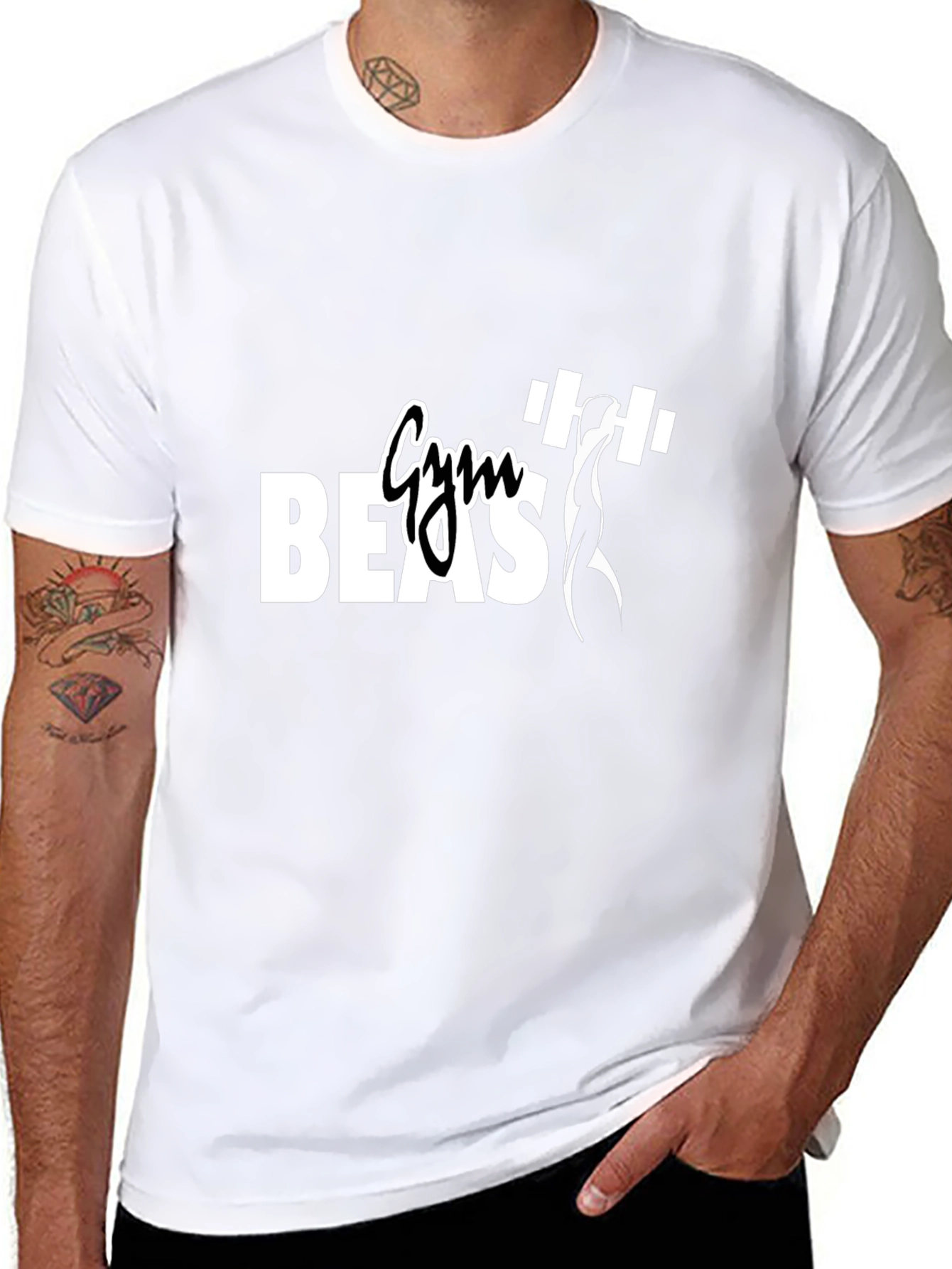 Gym Beast Black T-Shirt - Workout Apparel
