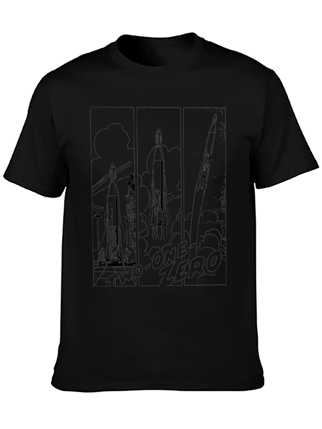 Rocket Launch T-Shirt - Countdown Design