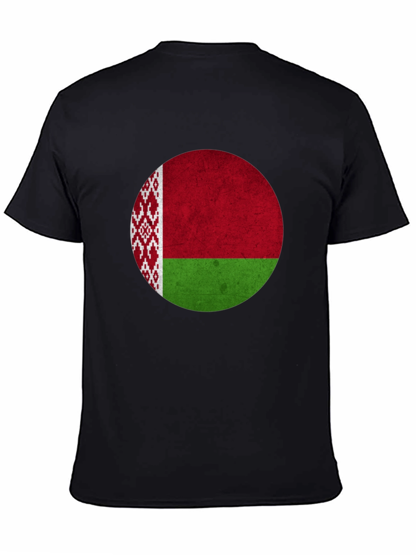 Belarus Flag Graphic T-Shirt - Mens Black Tee