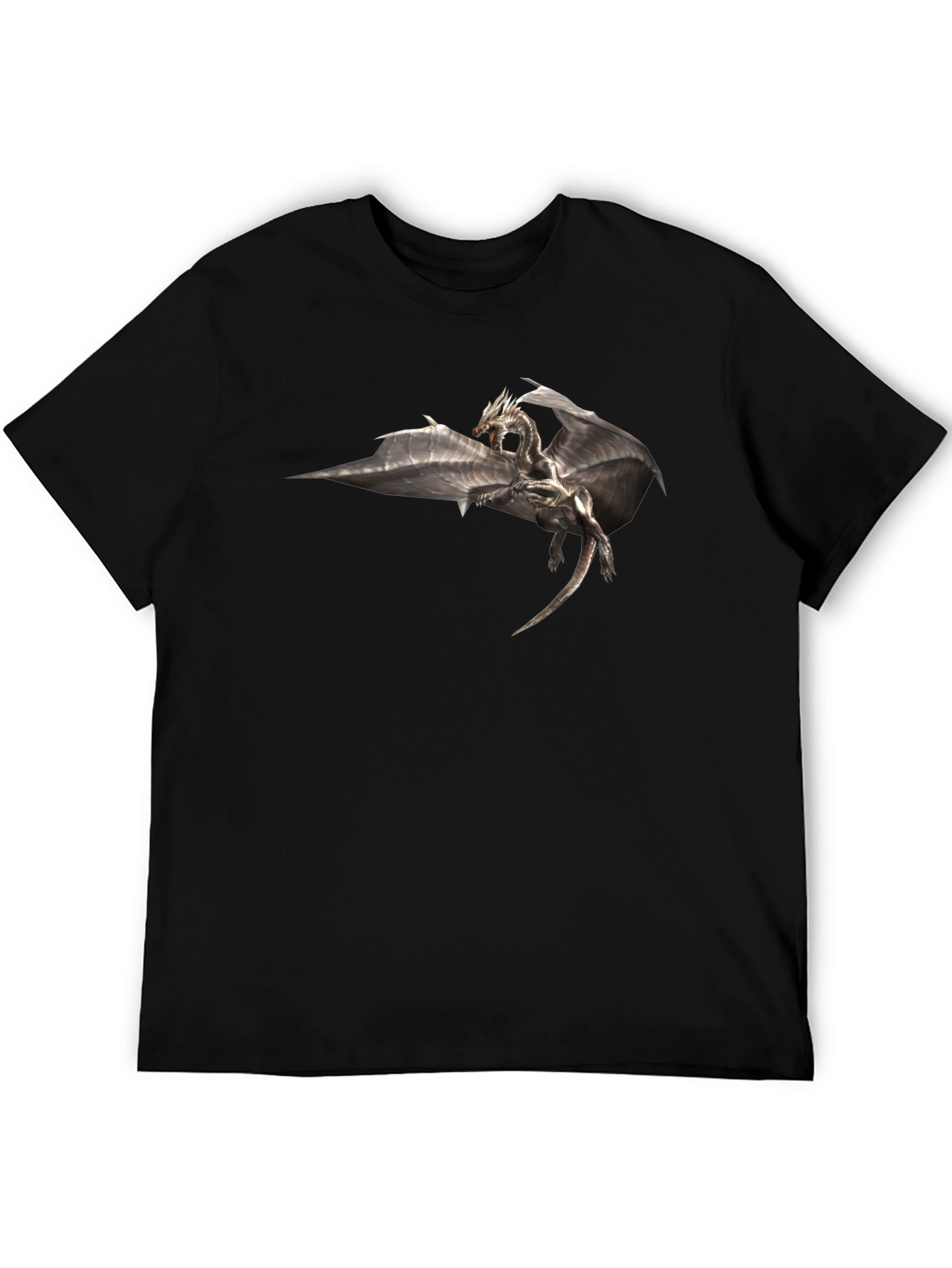 Dragon Graphic Black T-Shirt - Fantasy Tee