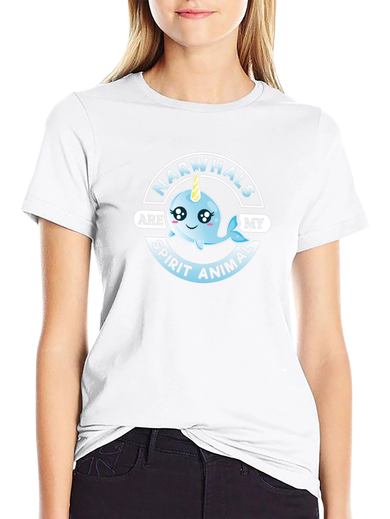 Narwhals Are My Spirit Animal Graphic Tee