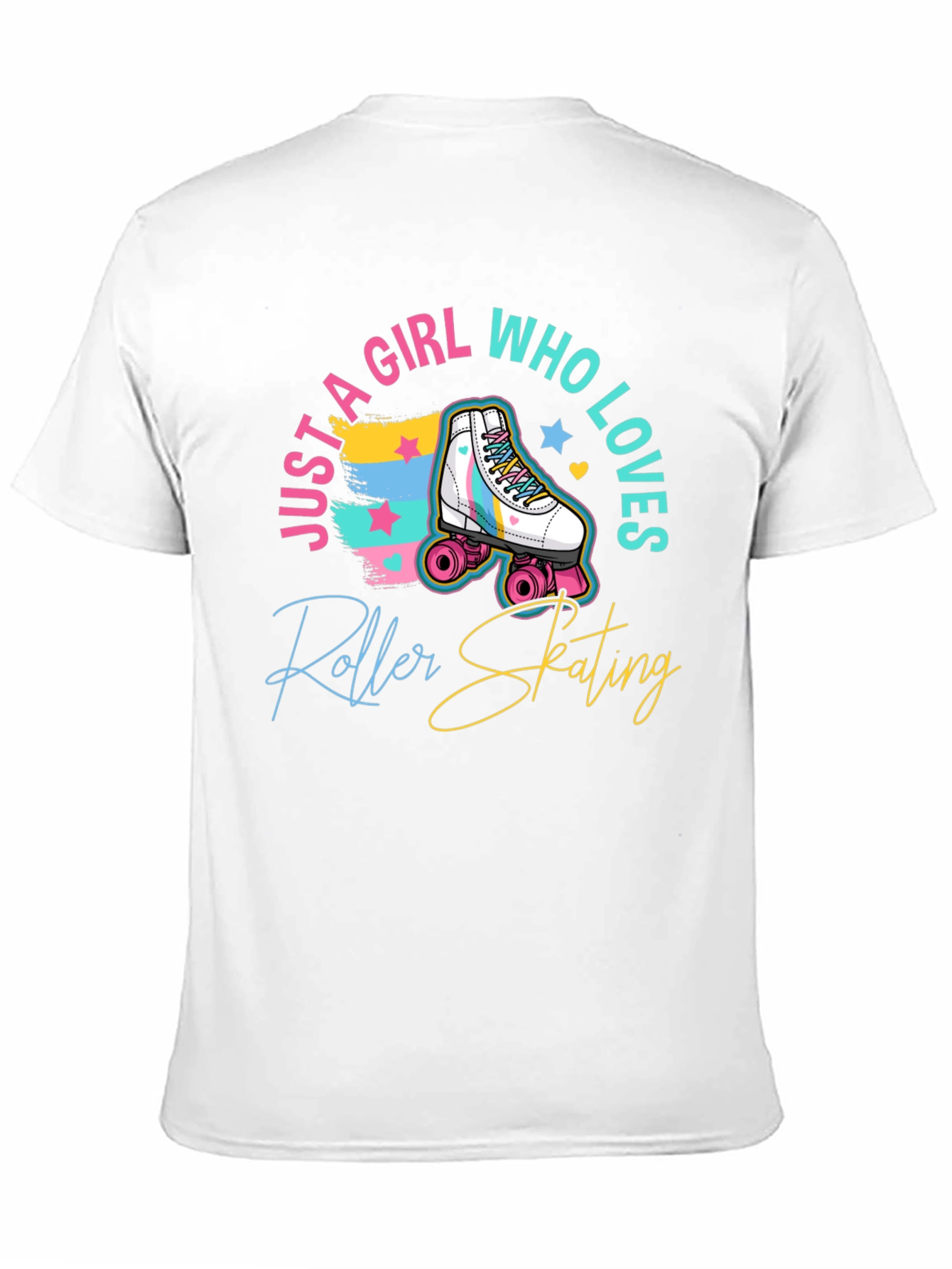 Roller Skating Girls T-Shirt - Black Tee
