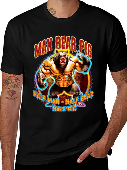 Man Bear Pig Graphic T-Shirt