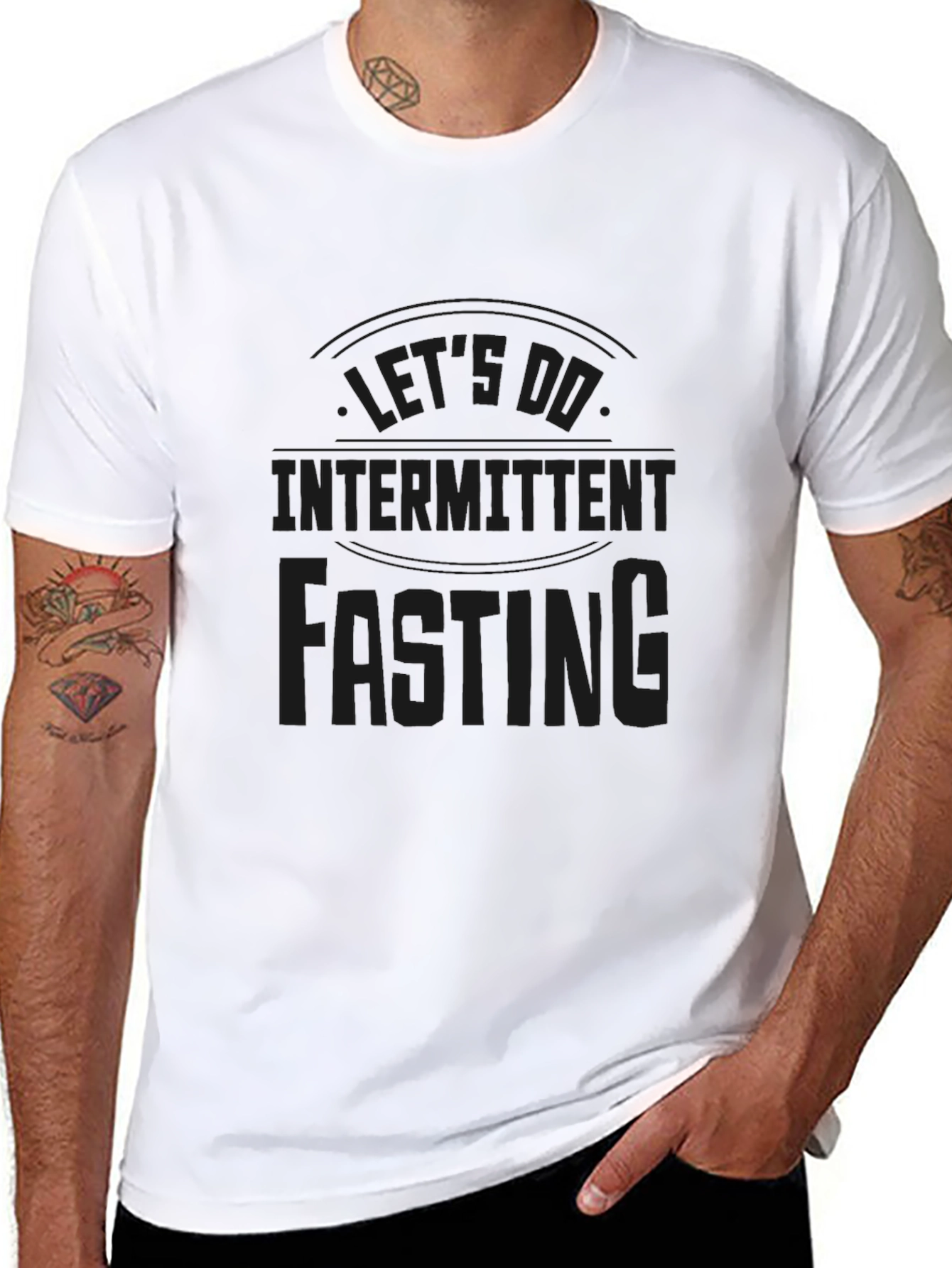 Lets Do Intermittent Fasting Black T-Shirt