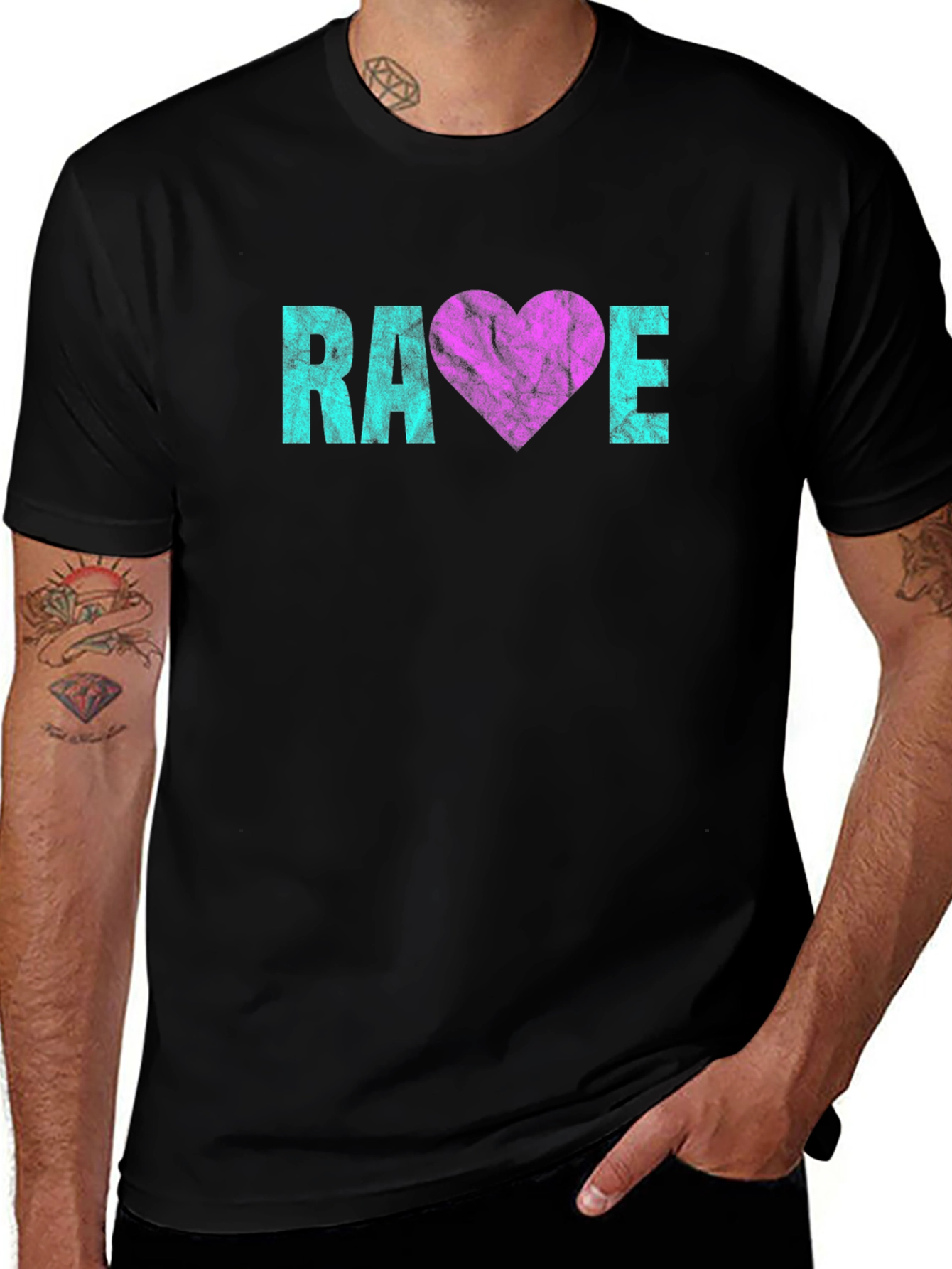 Rave Heart Graphic T-Shirt