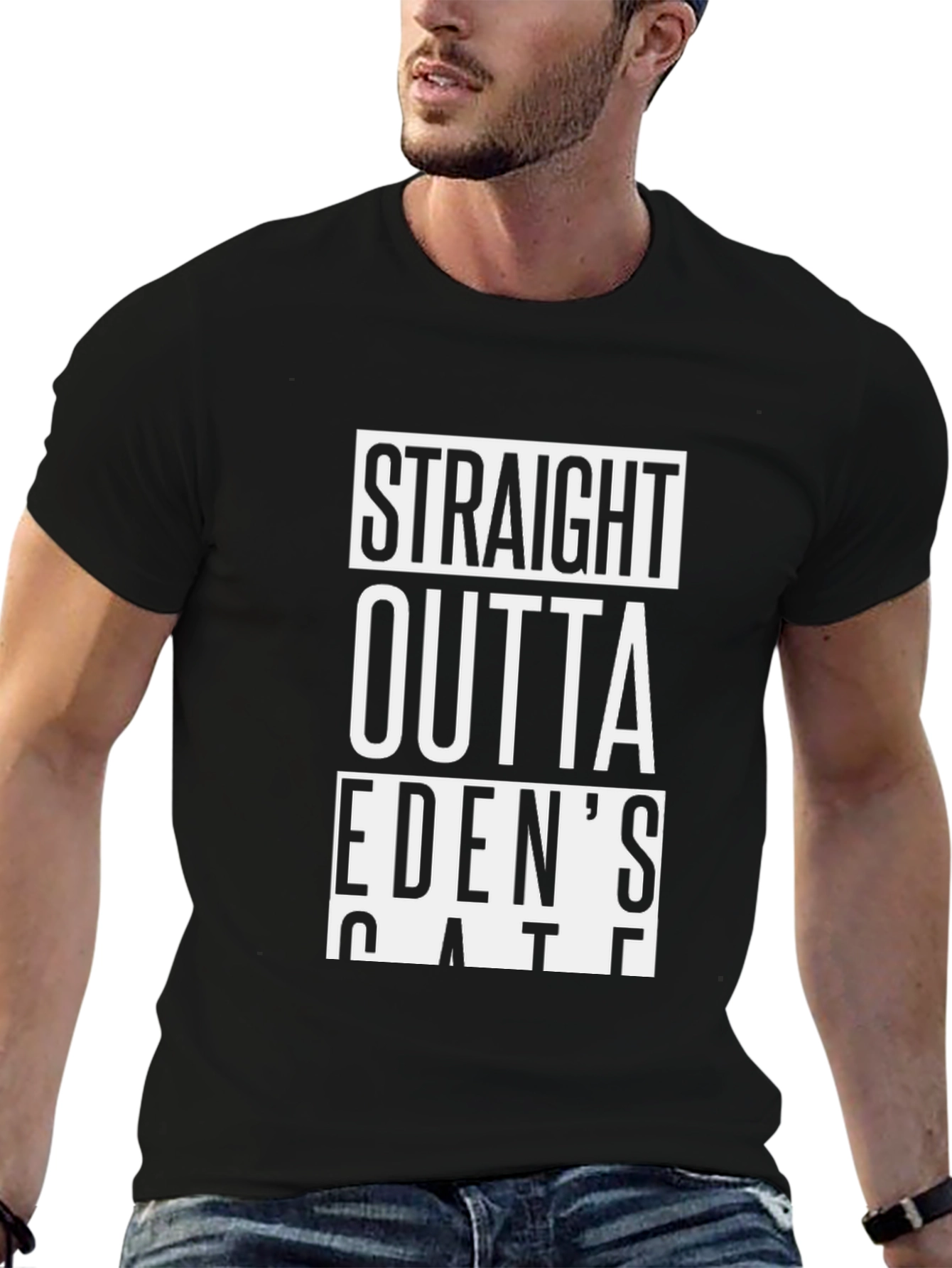 Straight Outta Edens Gate Black T-Shirt