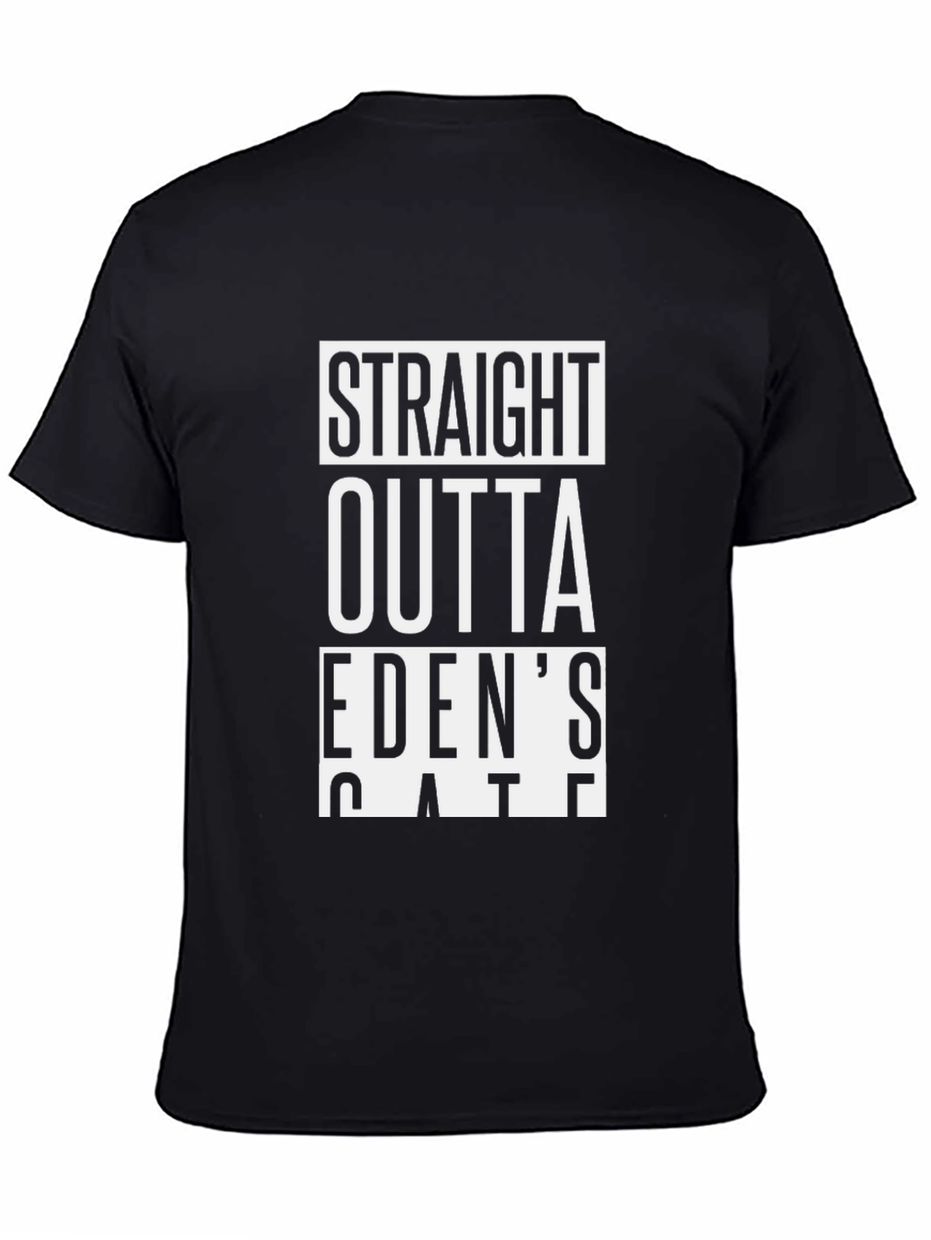 Straight Outta Edens Gate Black T-Shirt