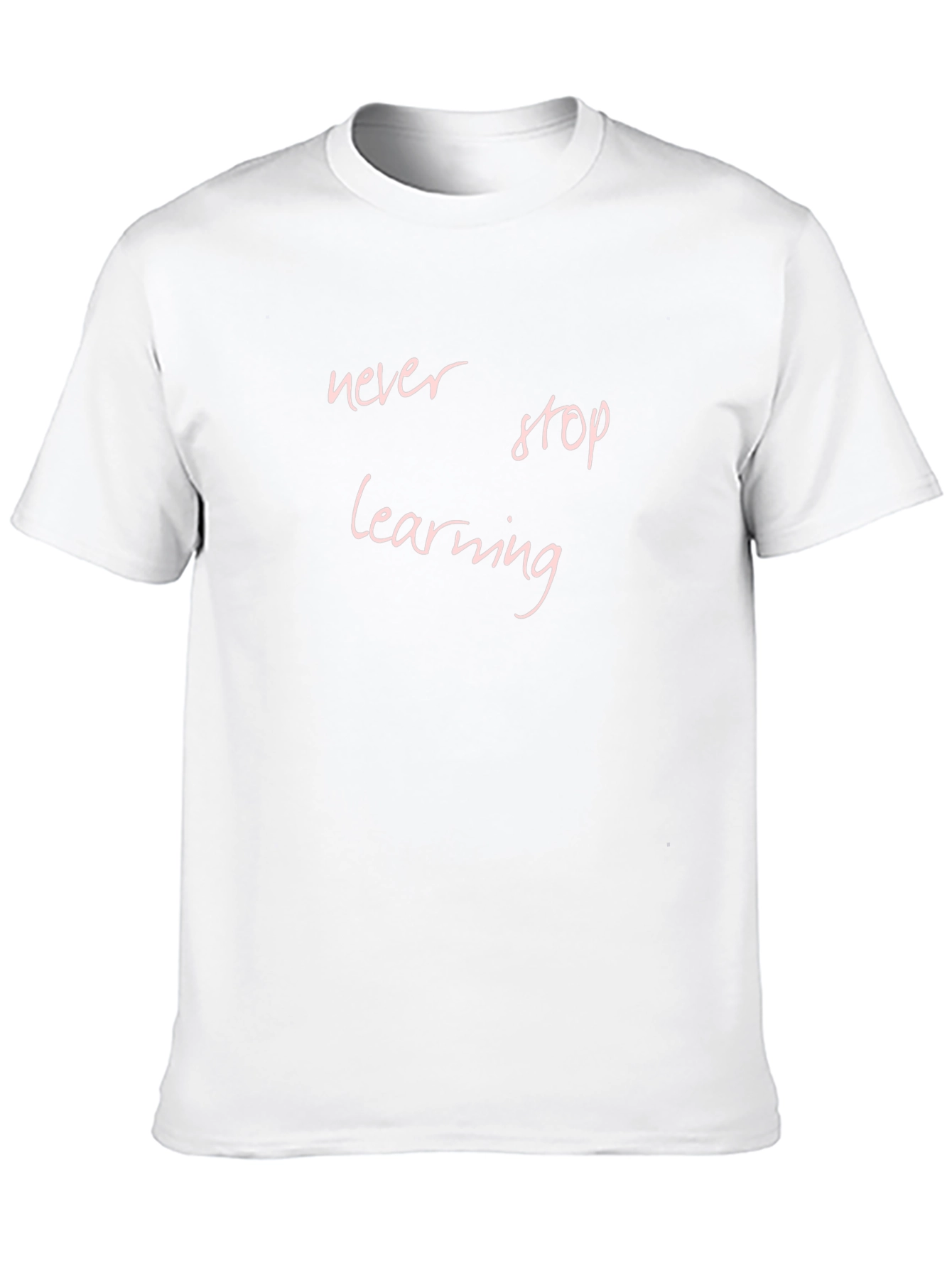 Never Stop Learning Black T-Shirt