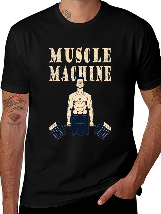 Muscle Machine Graphic T-Shirt - Gym Workout Tee