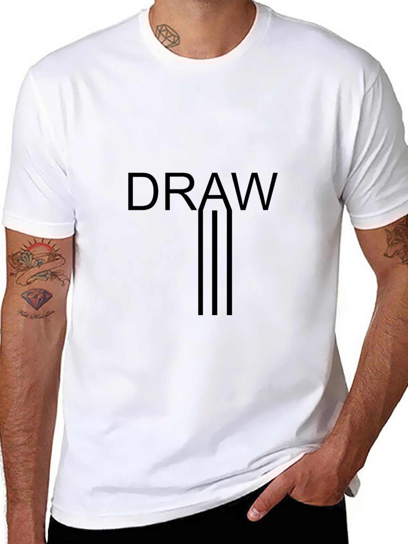 Draw Graphic Tee - Artistic Comfort
