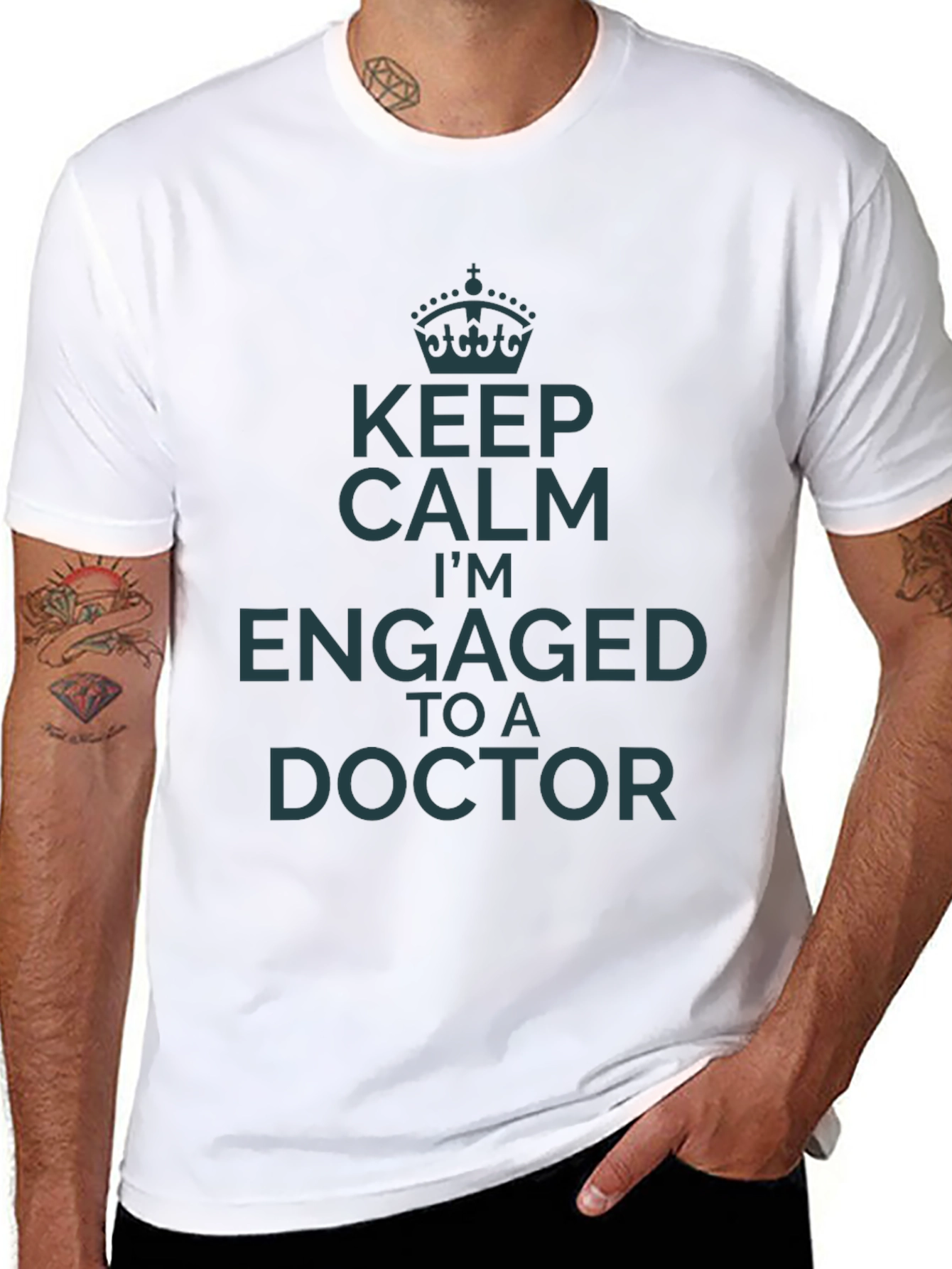 Keep Calm Engaged to a Doctor T-Shirt