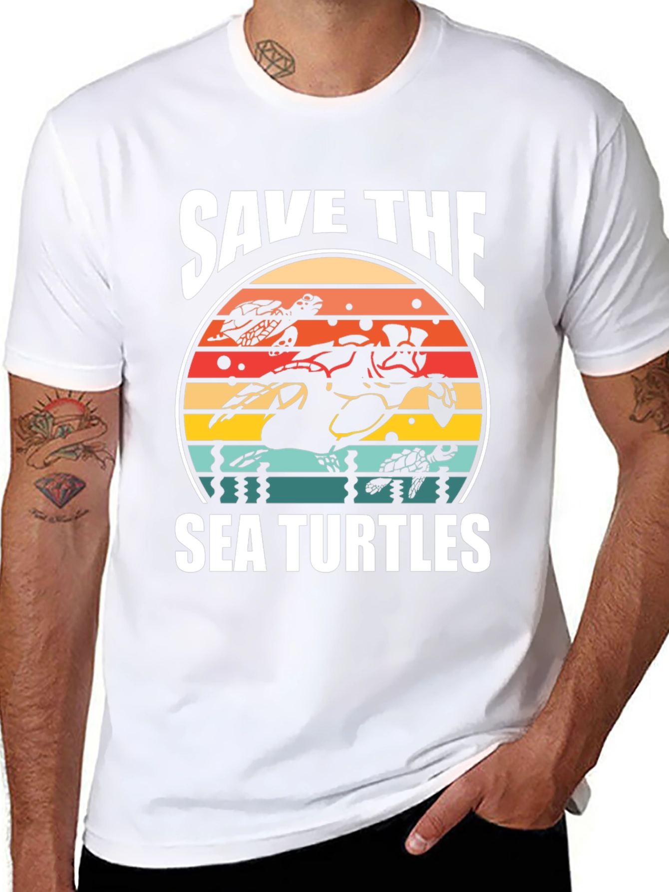 Save the Sea Turtles Graphic T-Shirt