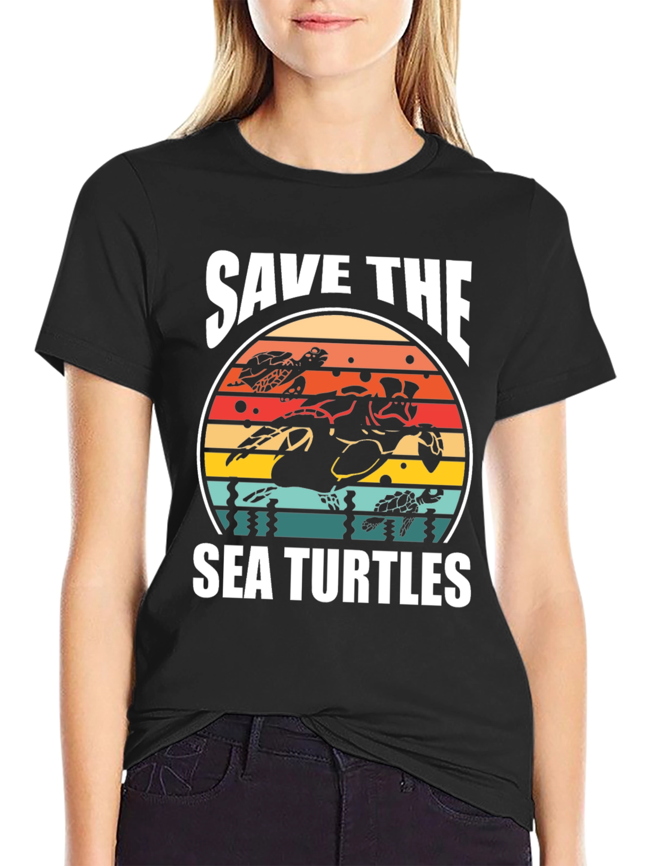Save the Sea Turtles Graphic T-Shirt