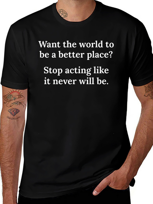 World Improvement Graphic T-Shirt