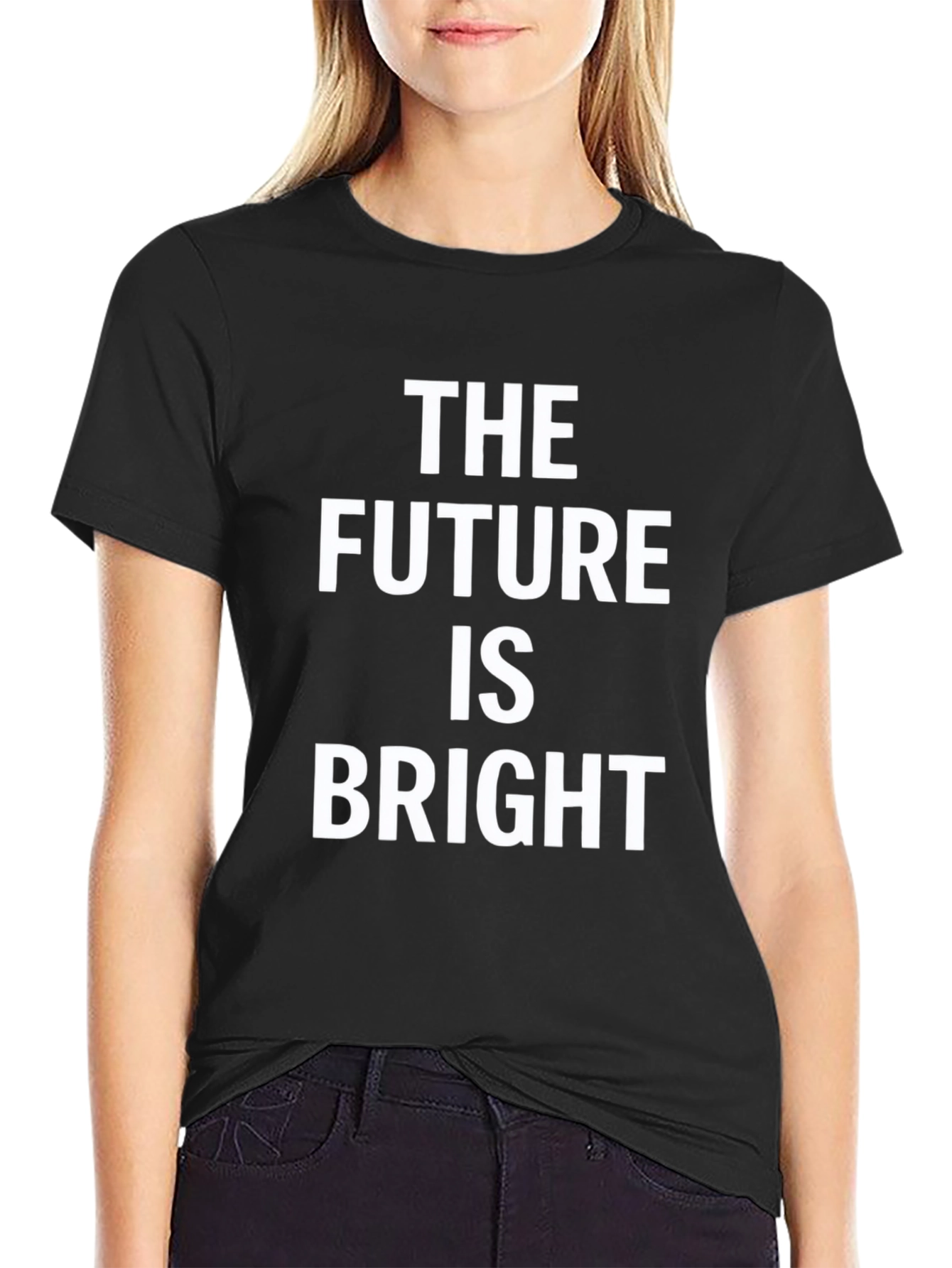 The Future Is Bright Graphic Tee - Black T-Shirt