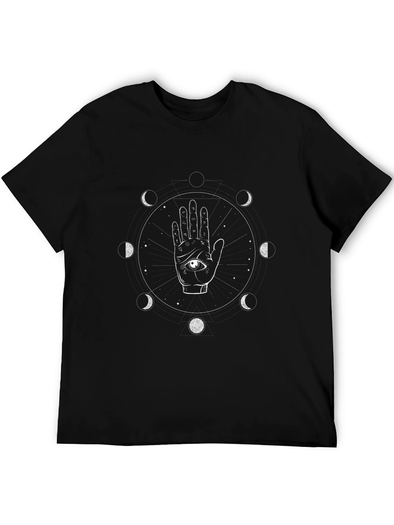 Mystic Hand & Moon Phases Graphic Tee
