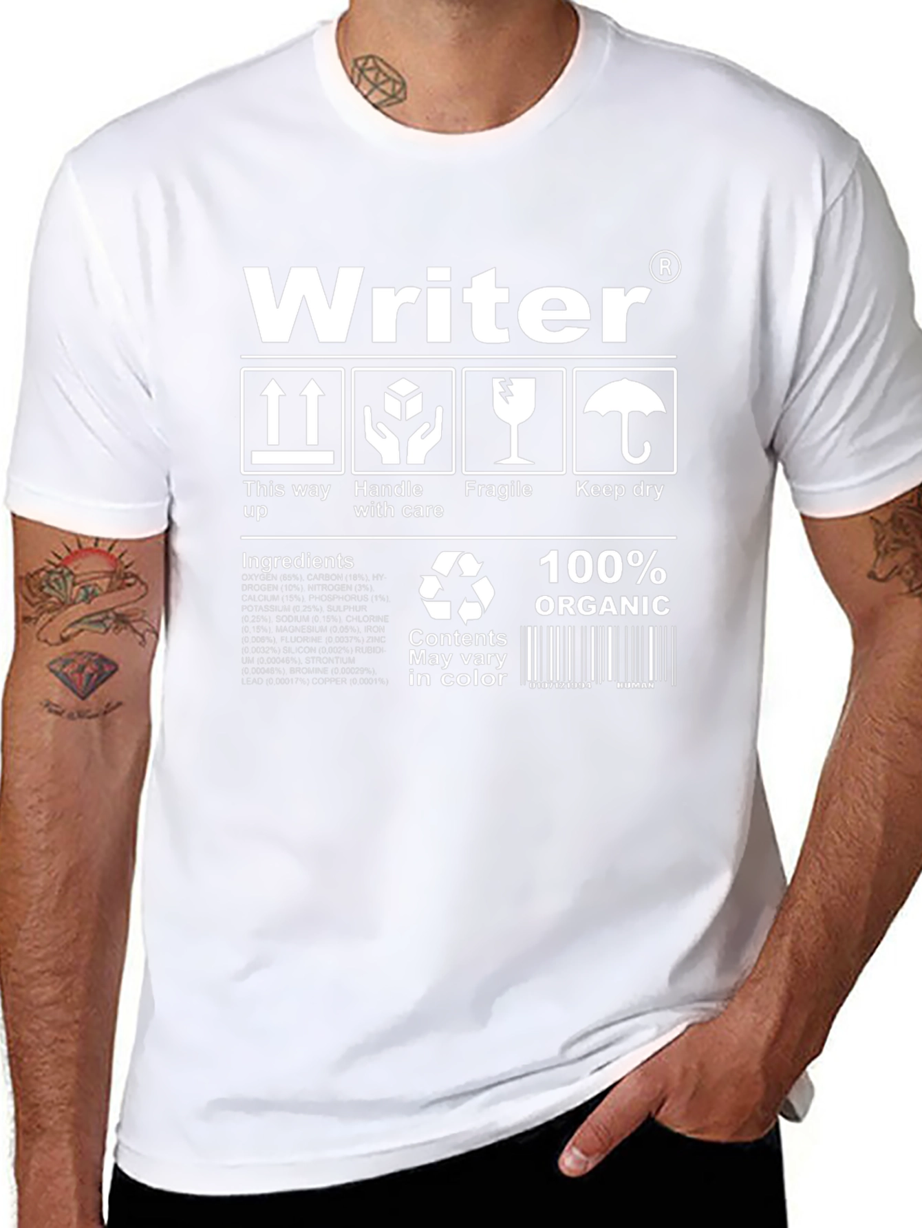Writer T-Shirt - Organic Cotton Novelty Tee