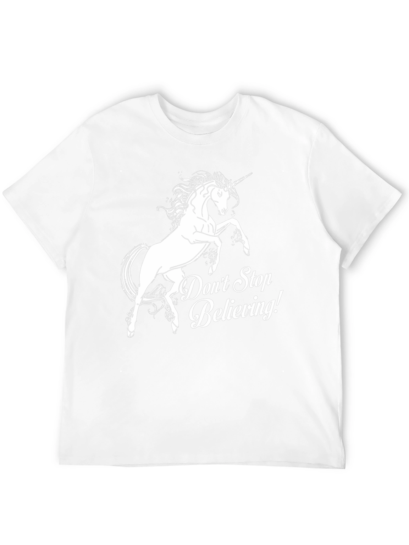 Unicorn Dont Stop Believing! Black T-Shirt