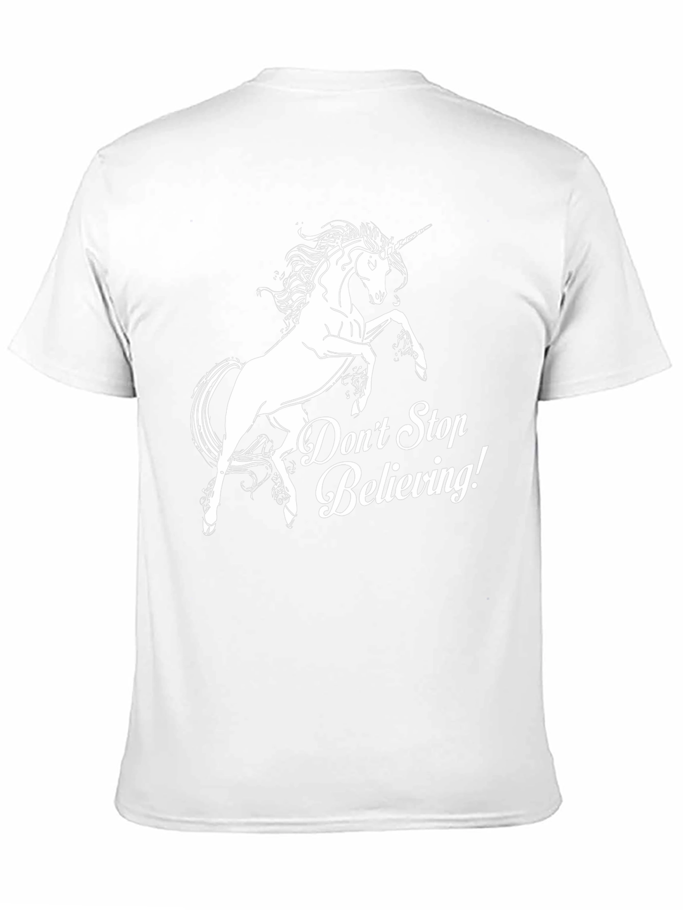 Unicorn Dont Stop Believing! Black T-Shirt