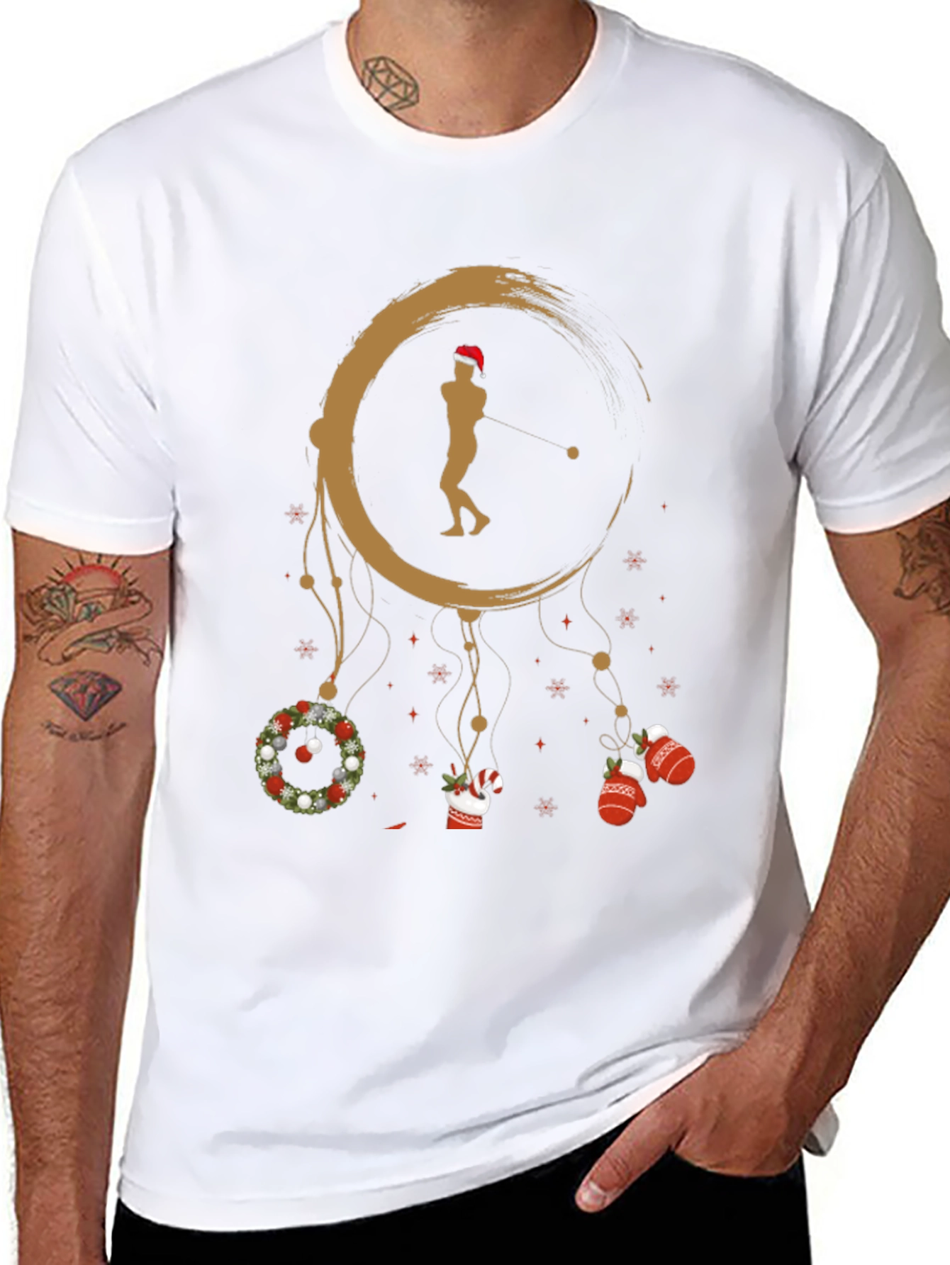 Festive Golfer Dreamcatcher T-Shirt