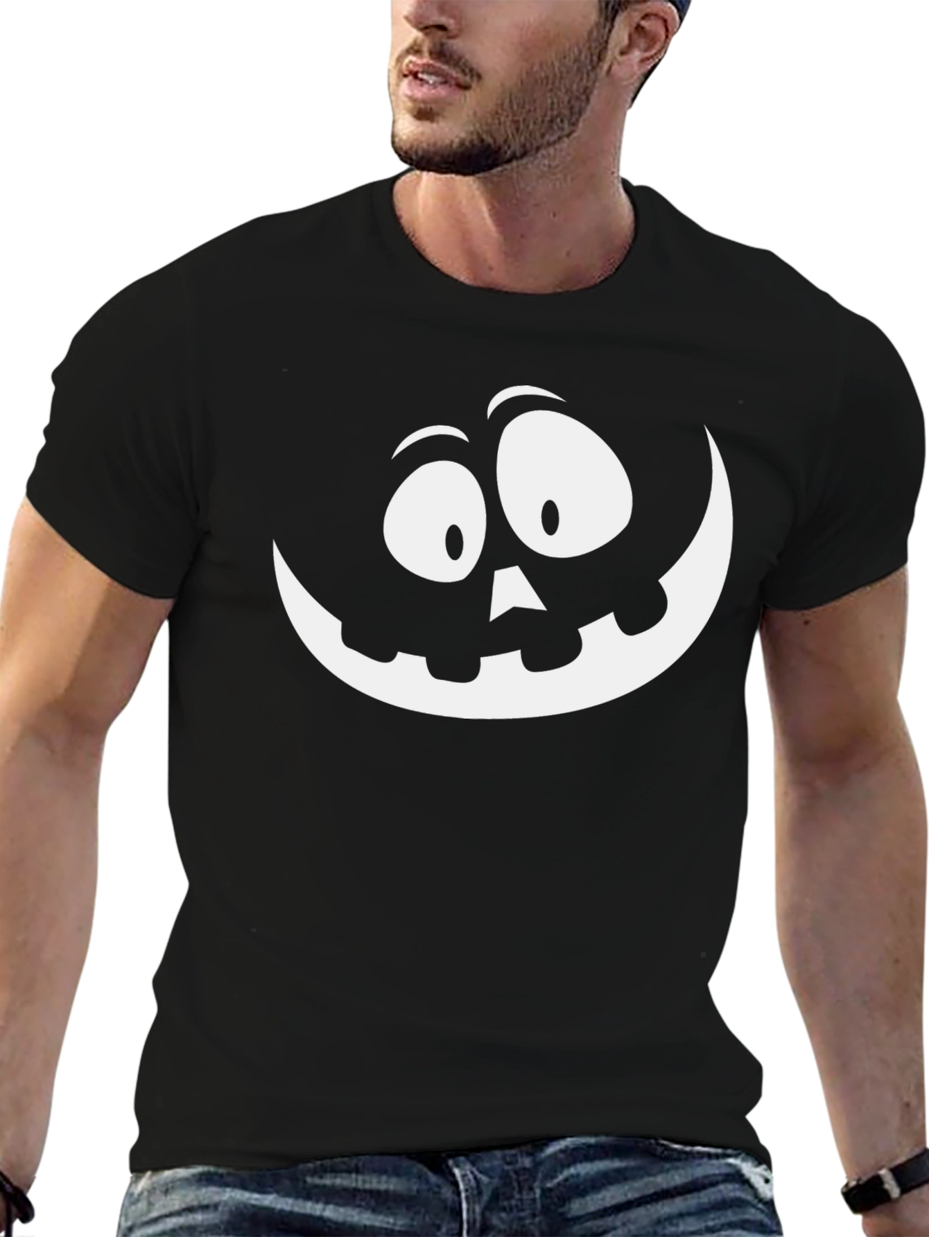 Spooky Jack-o-Lantern Graphic Tee - Halloween Shirt