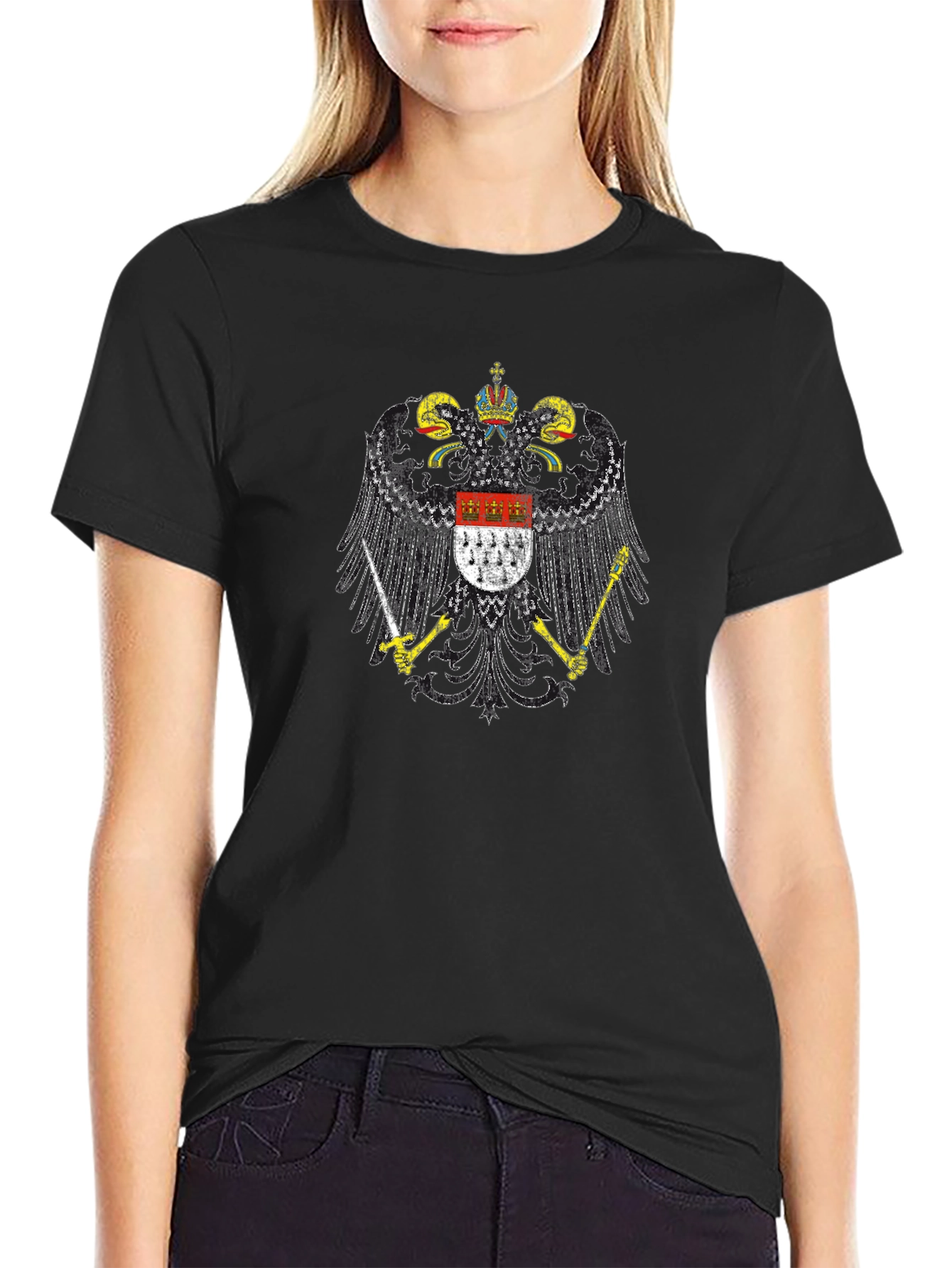 Cologne Coat of Arms T-Shirt - Black Cotton Tee