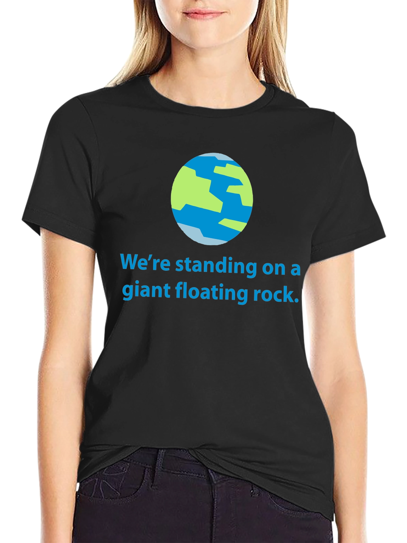 Giant Floating Rock T-Shirt - Earth Graphic Tee