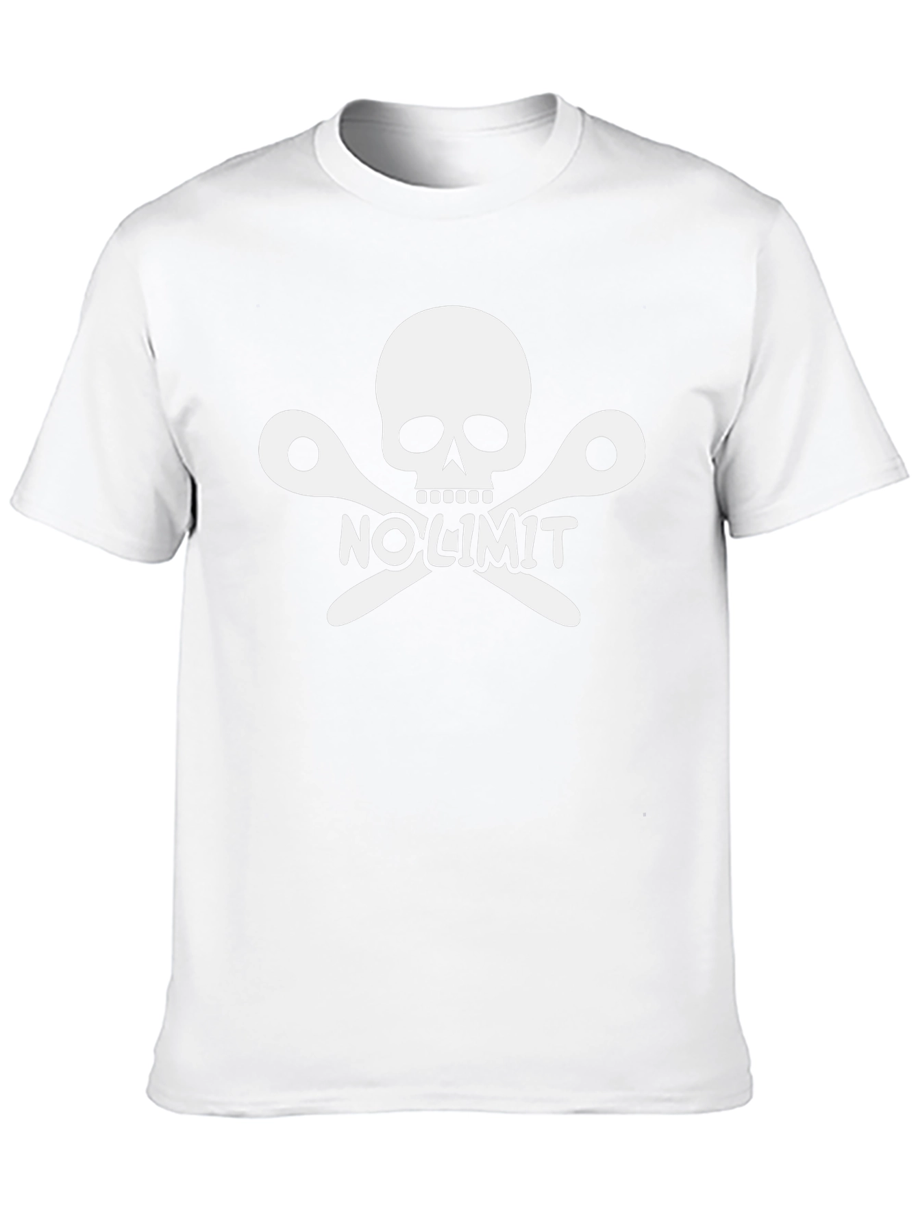 No Limit Barber Skull Black T-Shirt