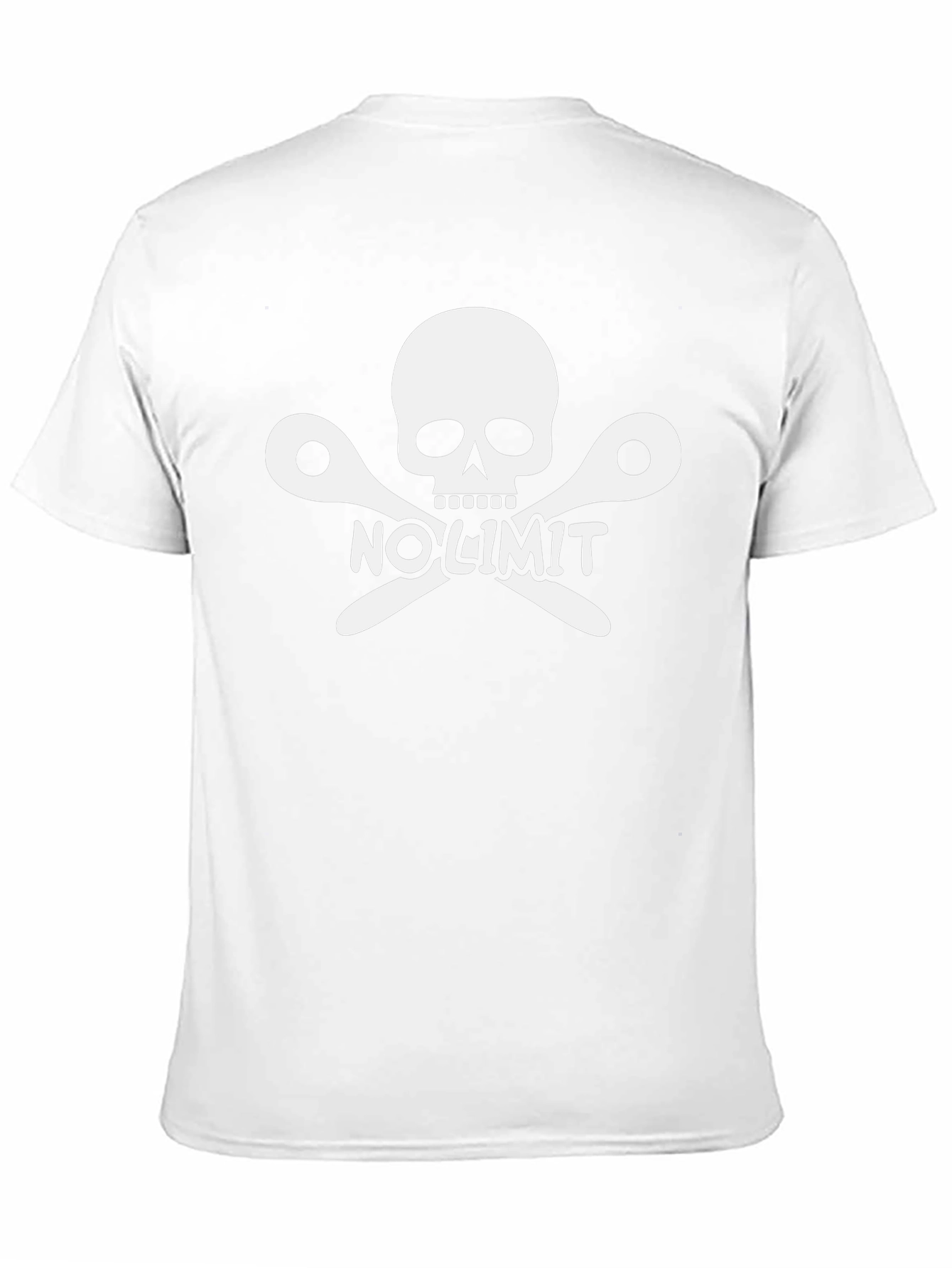 No Limit Barber Skull Black T-Shirt