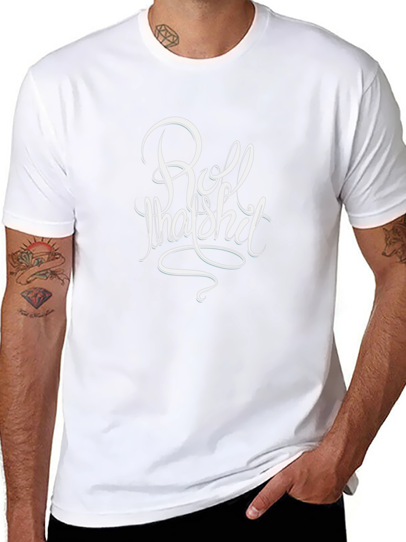 Roll That Shit Graphic Tee - Classic Black