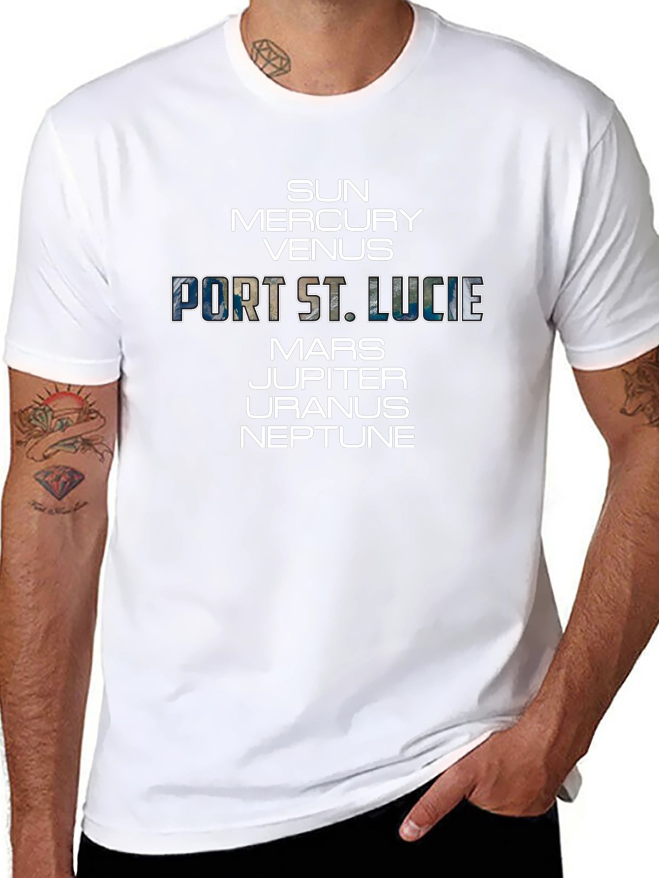 Port St. Lucie Planet T-Shirt: Cool Space Theme