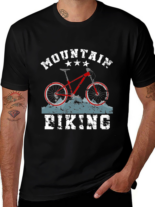 Mountain Biking Graphic Tee - Ride the Trails in Style