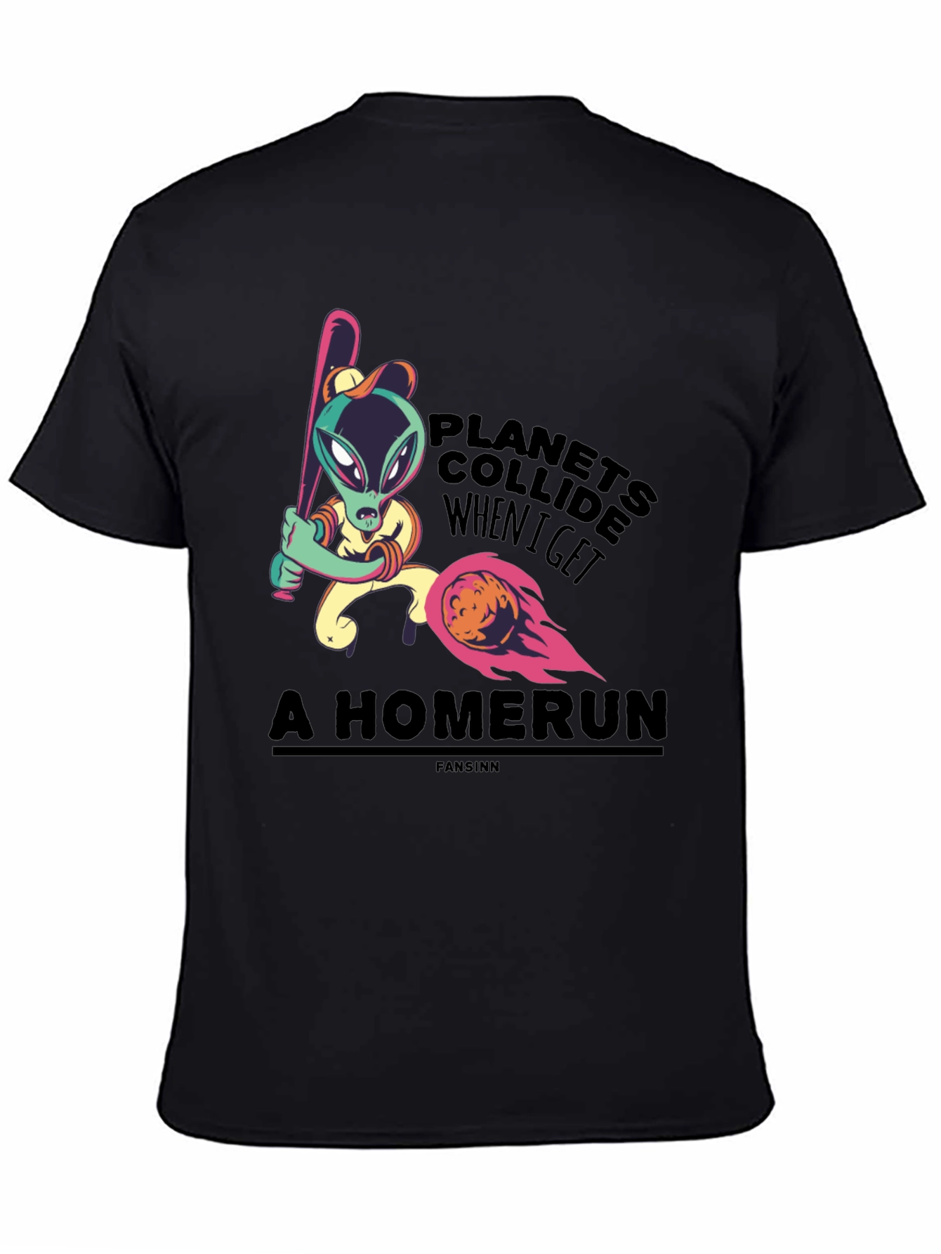 Planets Collide Alien Homerun T-Shirt
