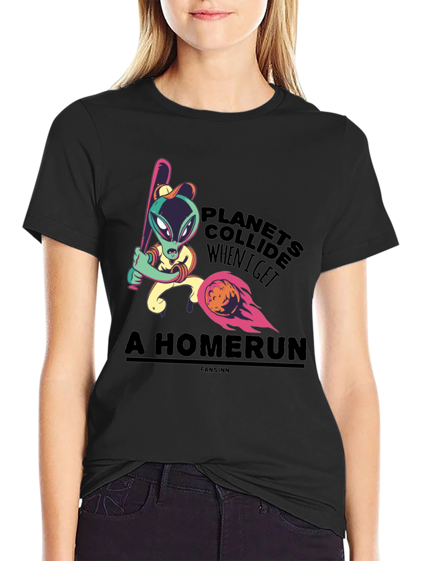 Planets Collide Alien Homerun T-Shirt