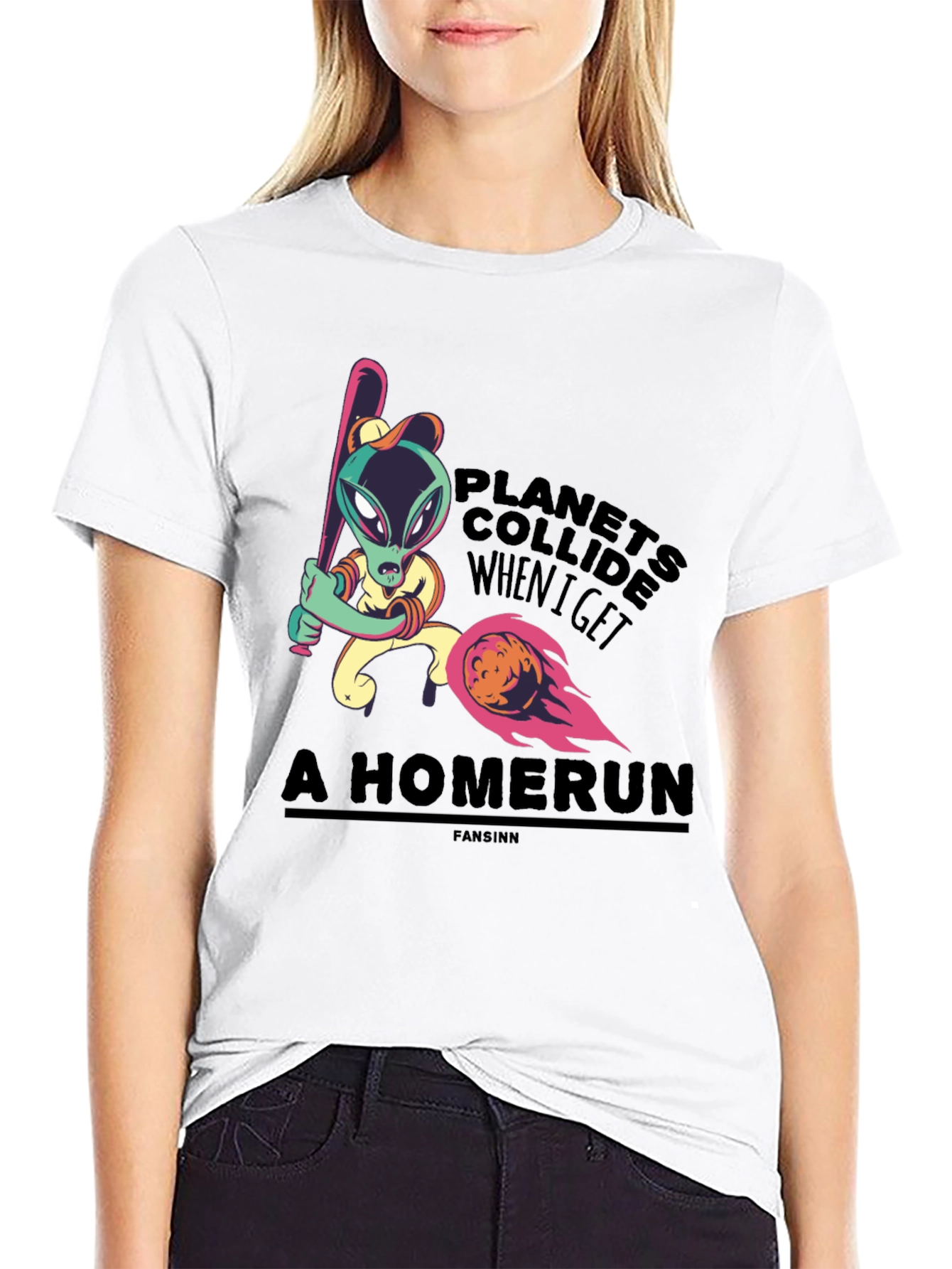 Planets Collide Alien Homerun T-Shirt