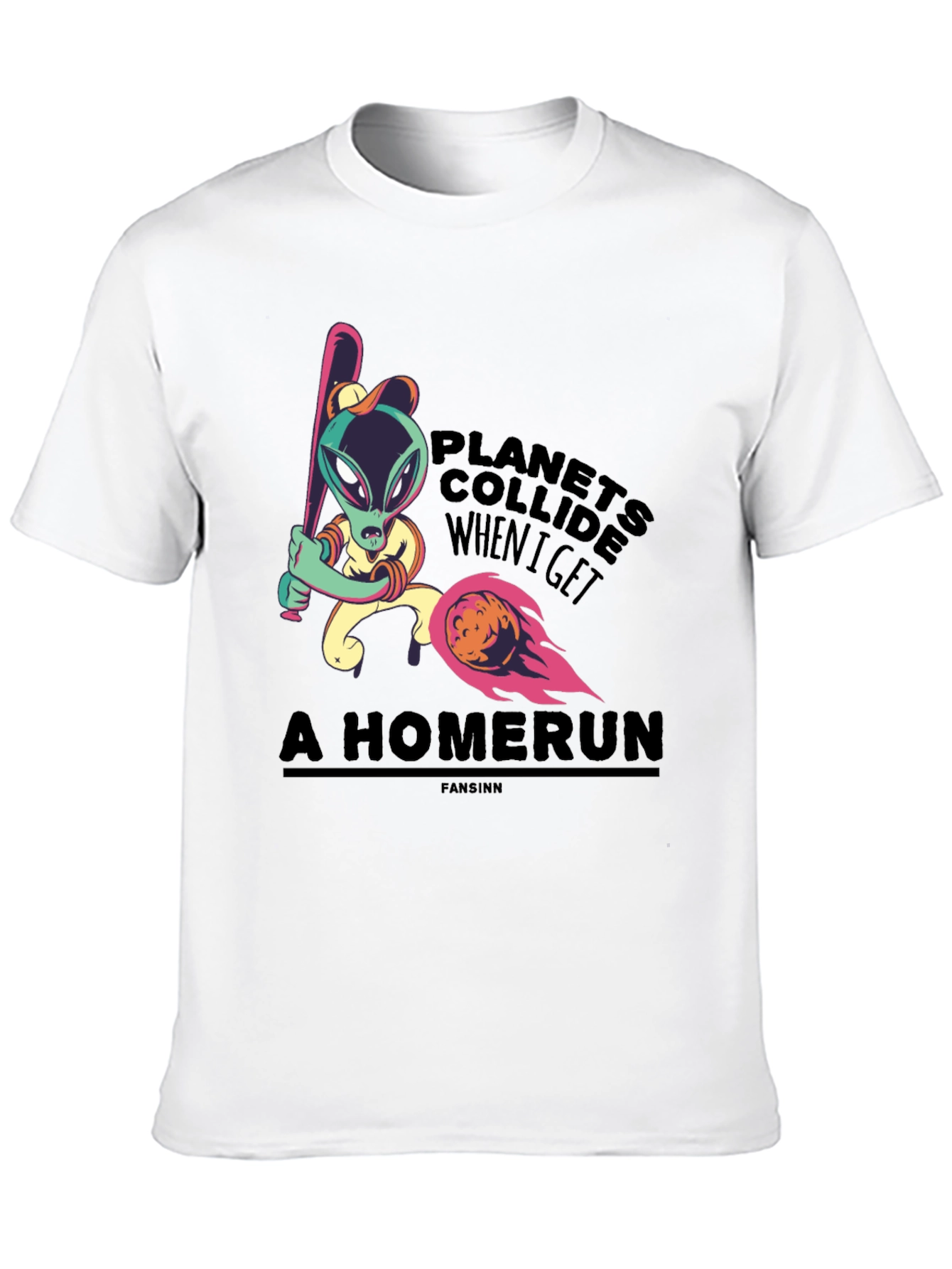 Planets Collide Alien Homerun T-Shirt