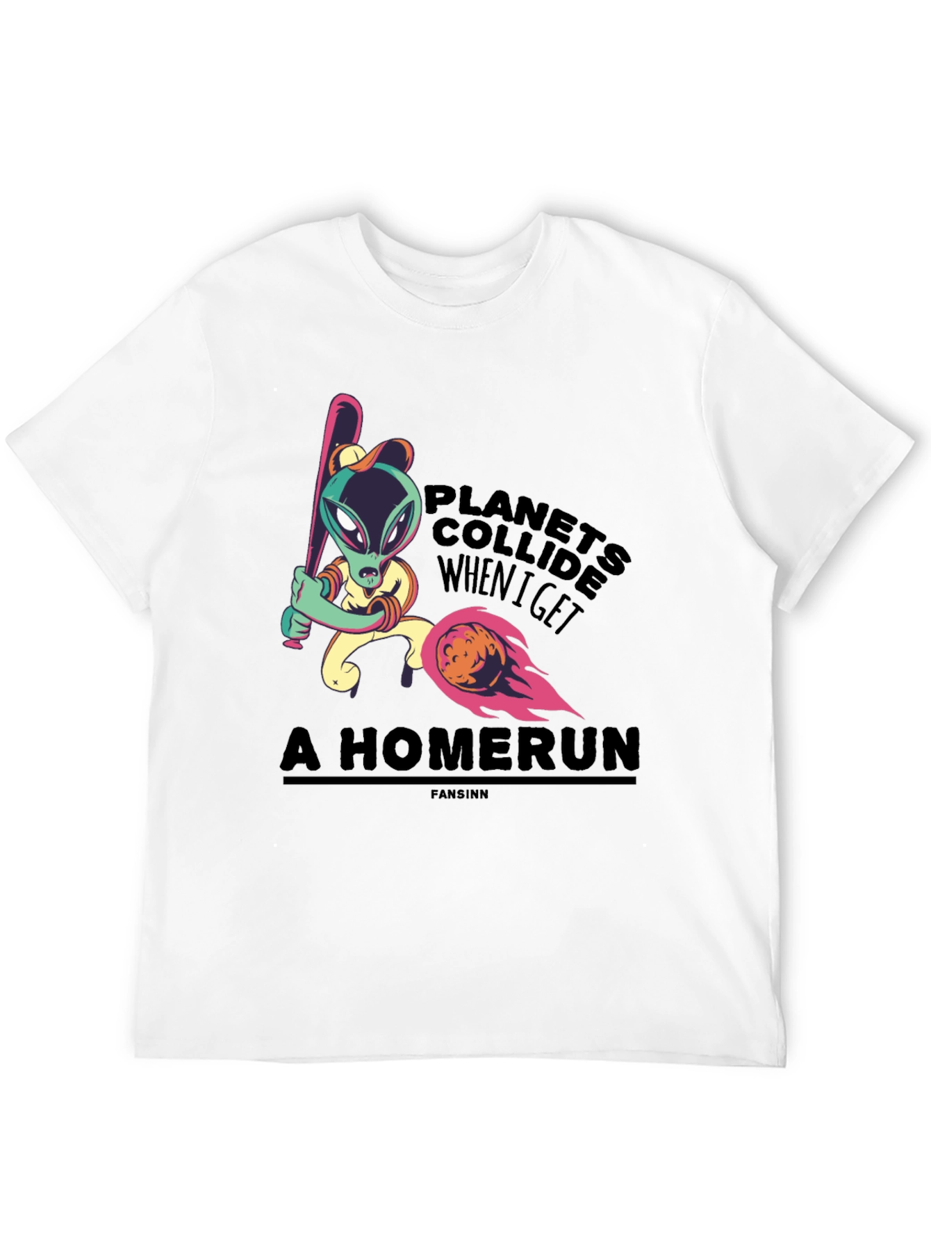 Planets Collide Alien Homerun T-Shirt