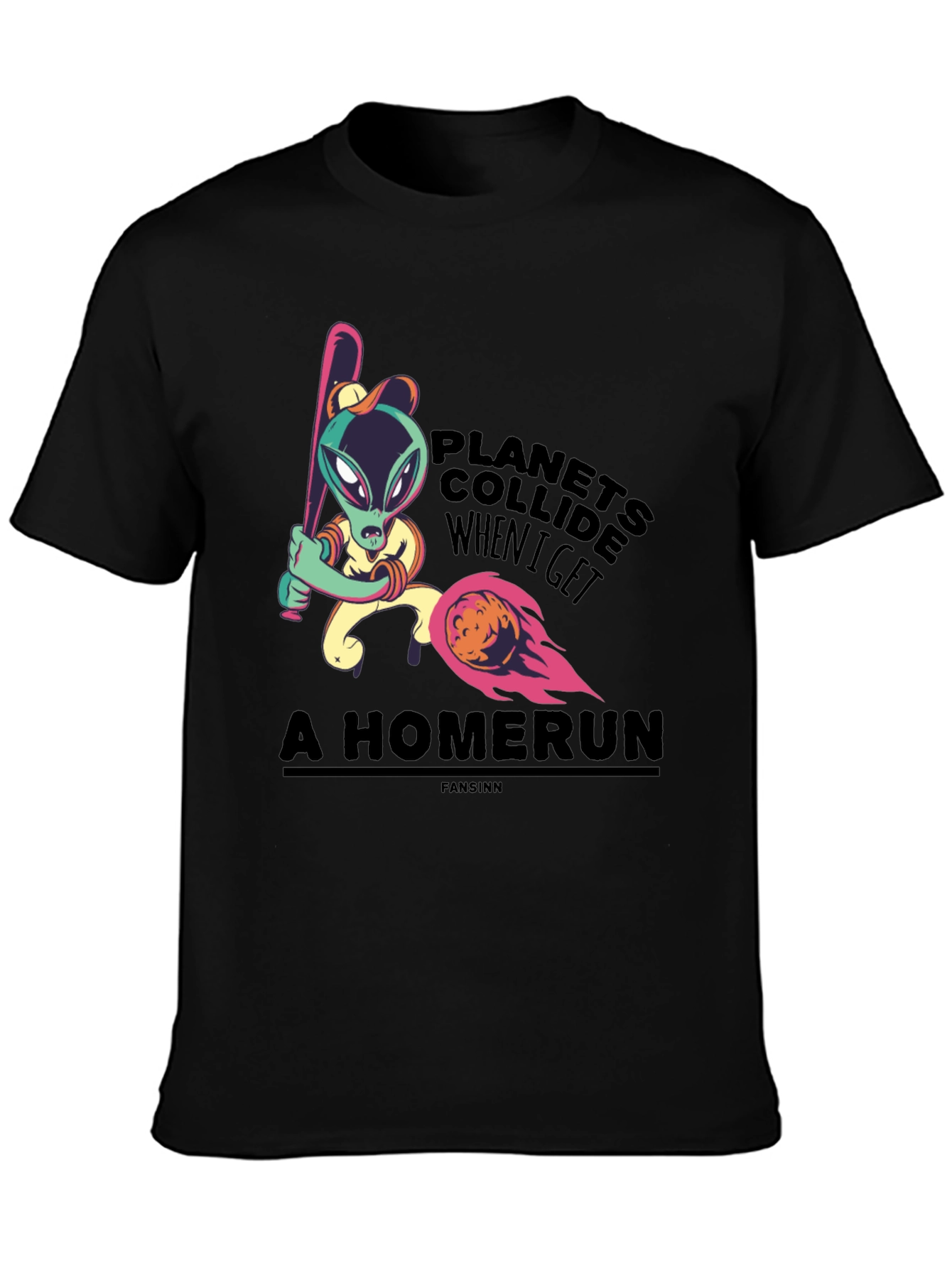 Planets Collide Alien Homerun T-Shirt