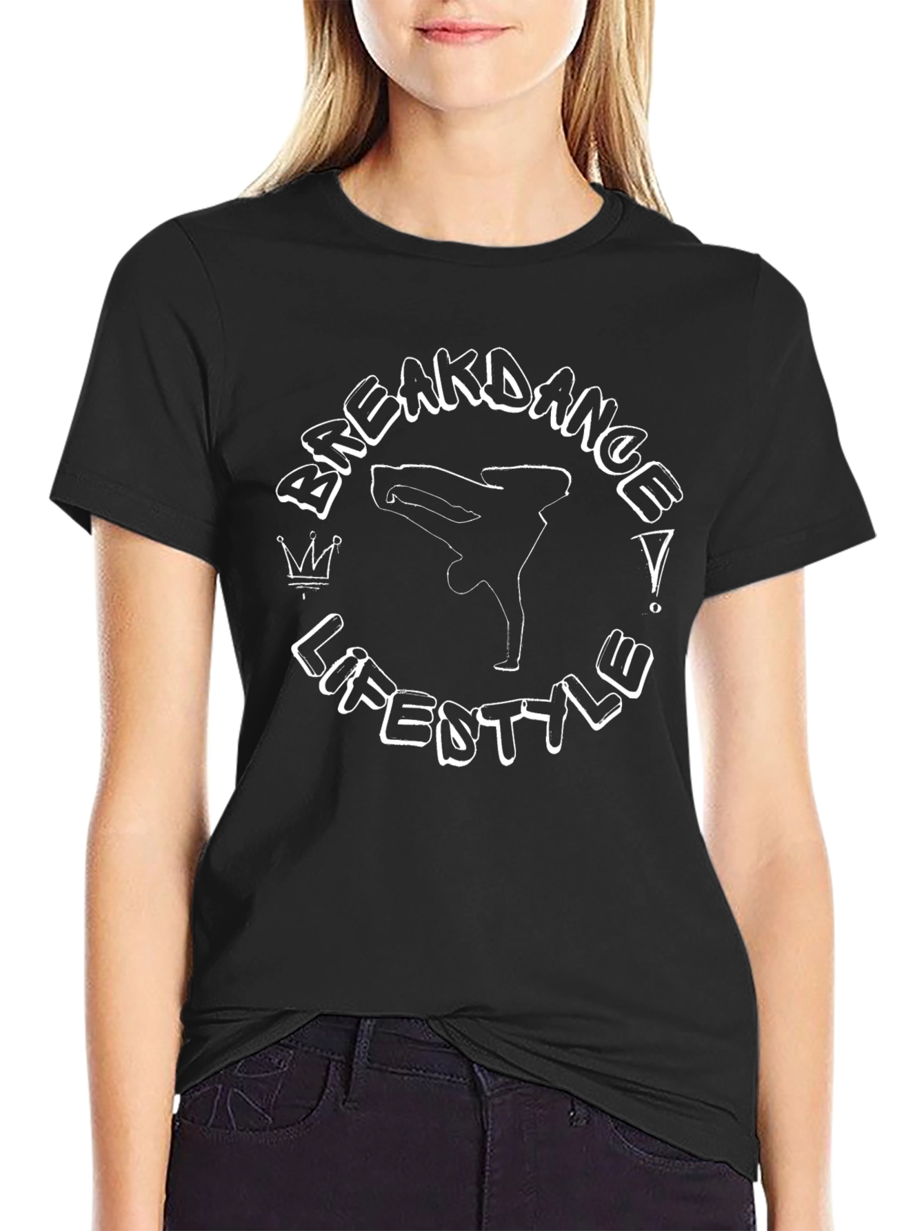 Breakdance Lifestyle Black Graphic Tee