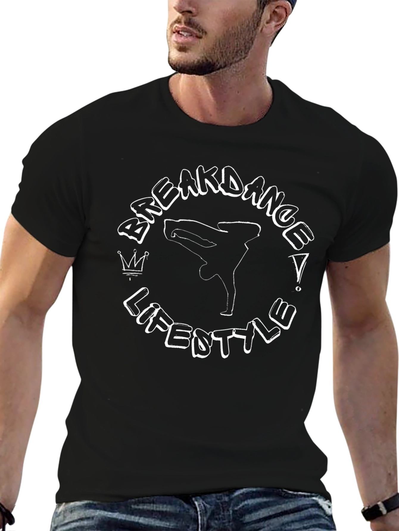 Breakdance Lifestyle Black Graphic Tee