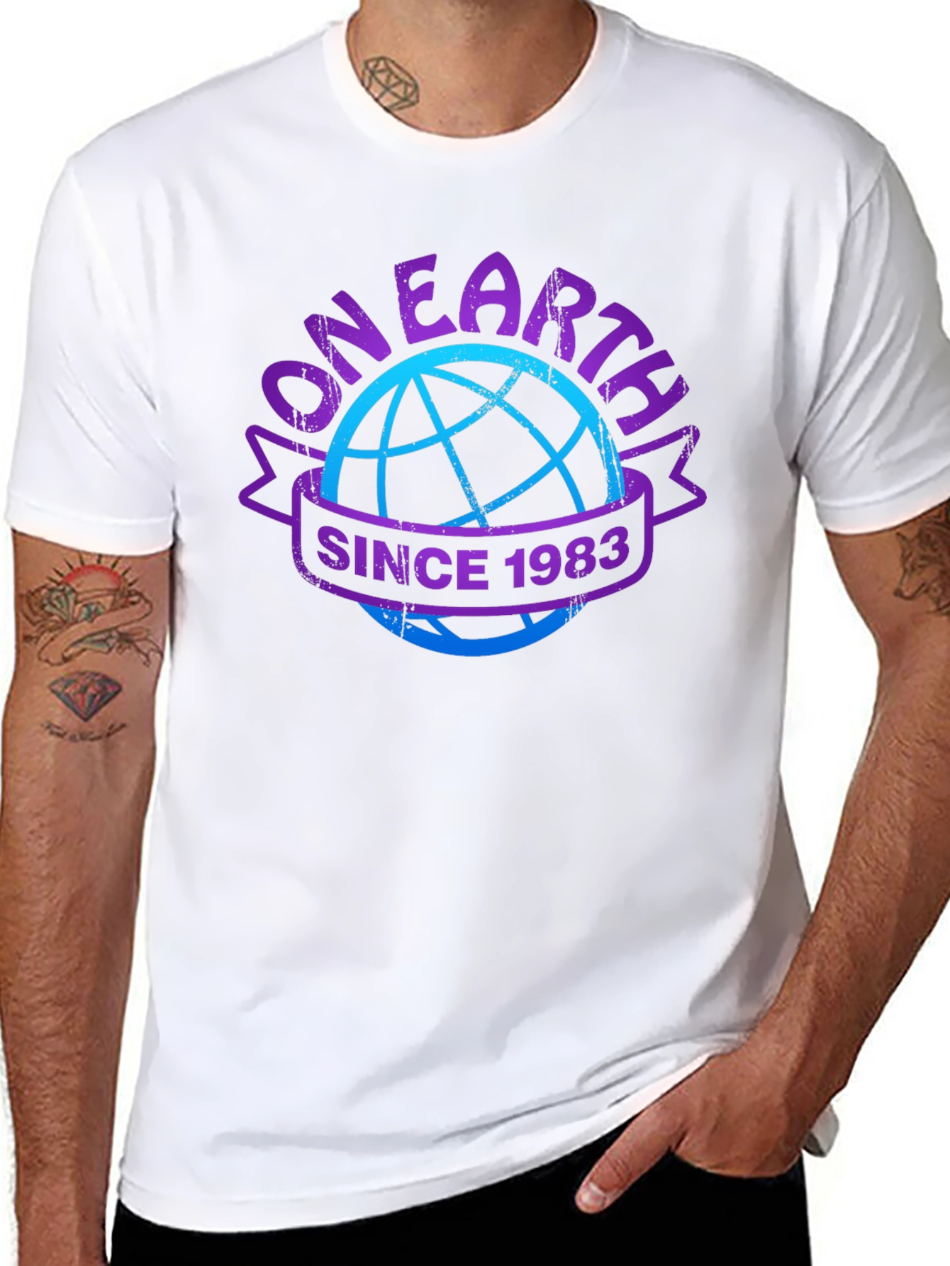 On Earth Since 1983 T-Shirt