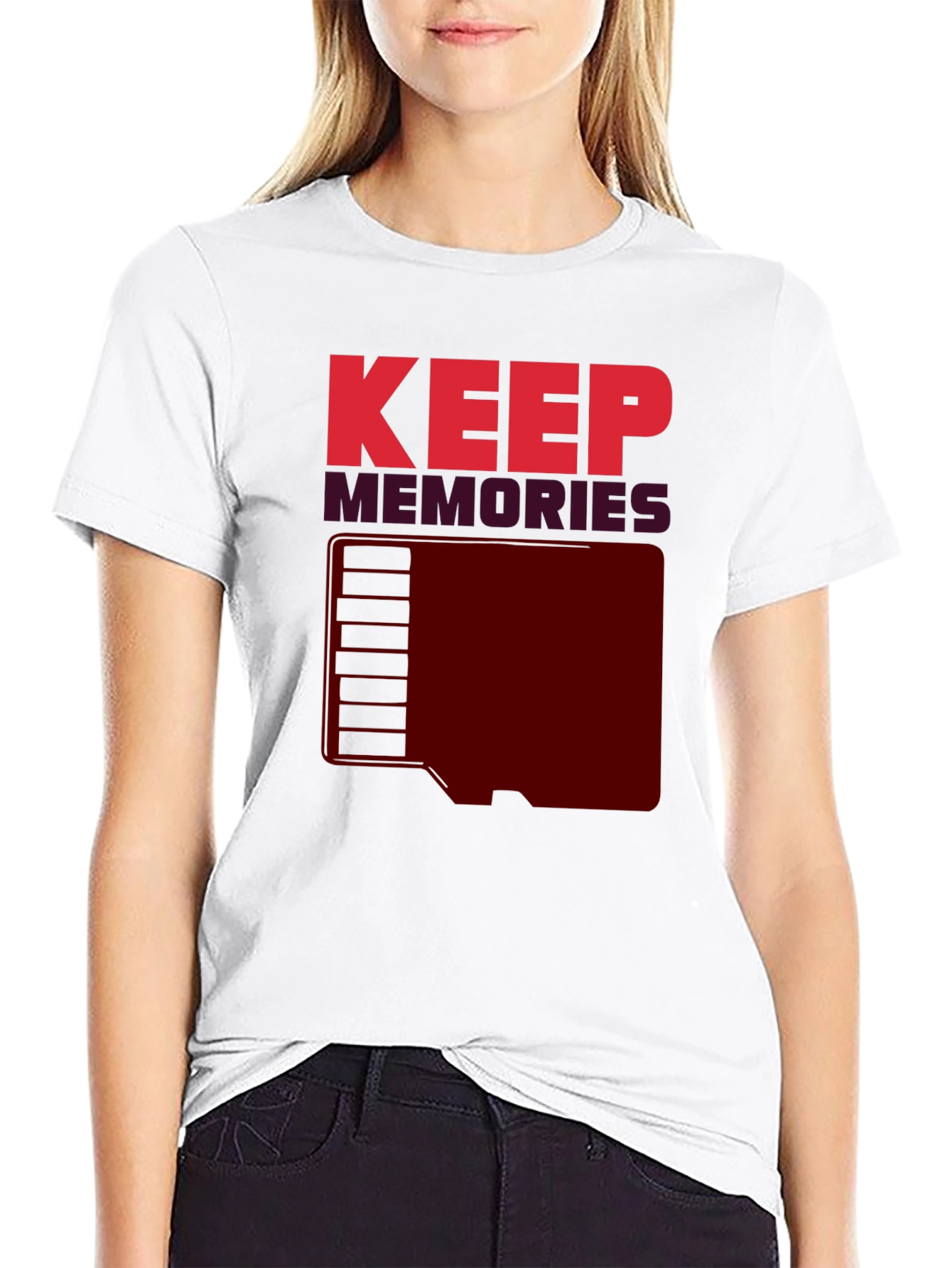 Keep Memories Graphic T-Shirt - Retro Style