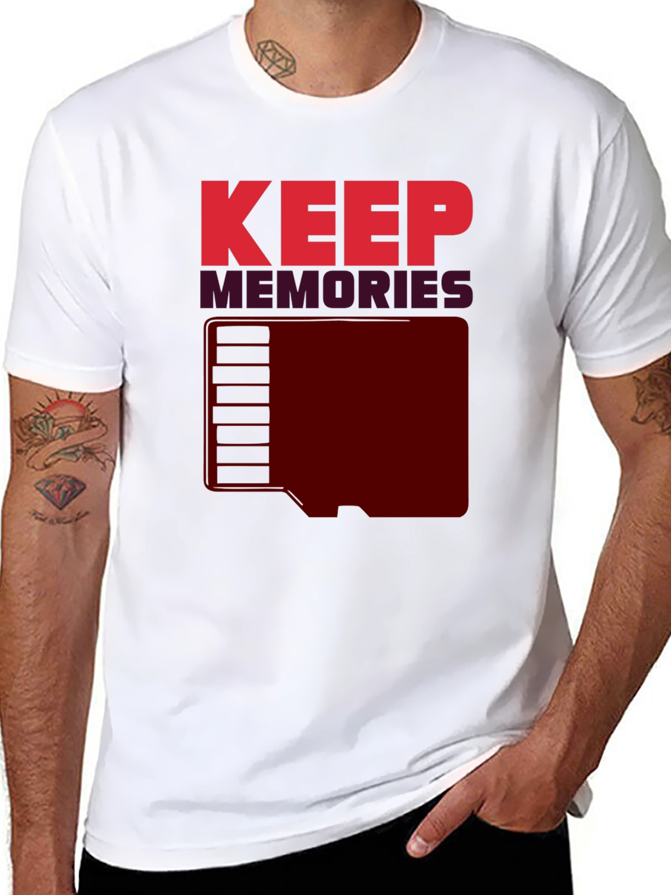 Keep Memories Graphic T-Shirt - Retro Style