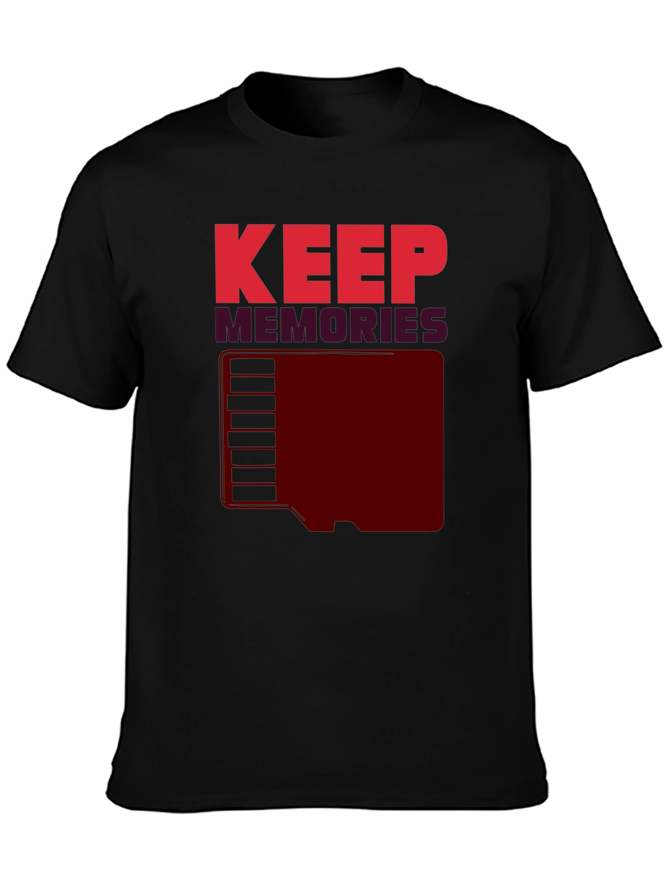 Keep Memories Graphic T-Shirt - Retro Style