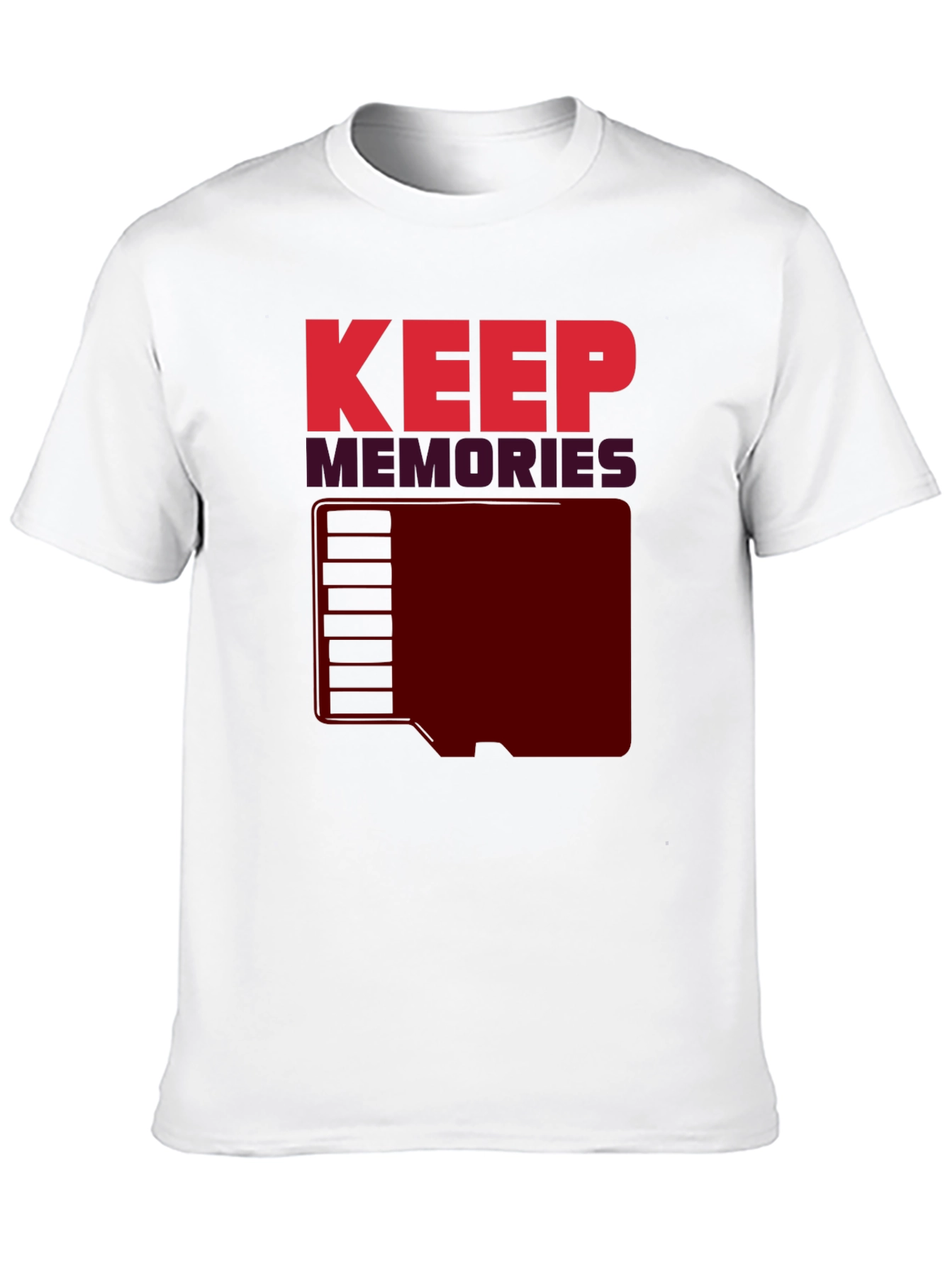 Keep Memories Graphic T-Shirt - Retro Style